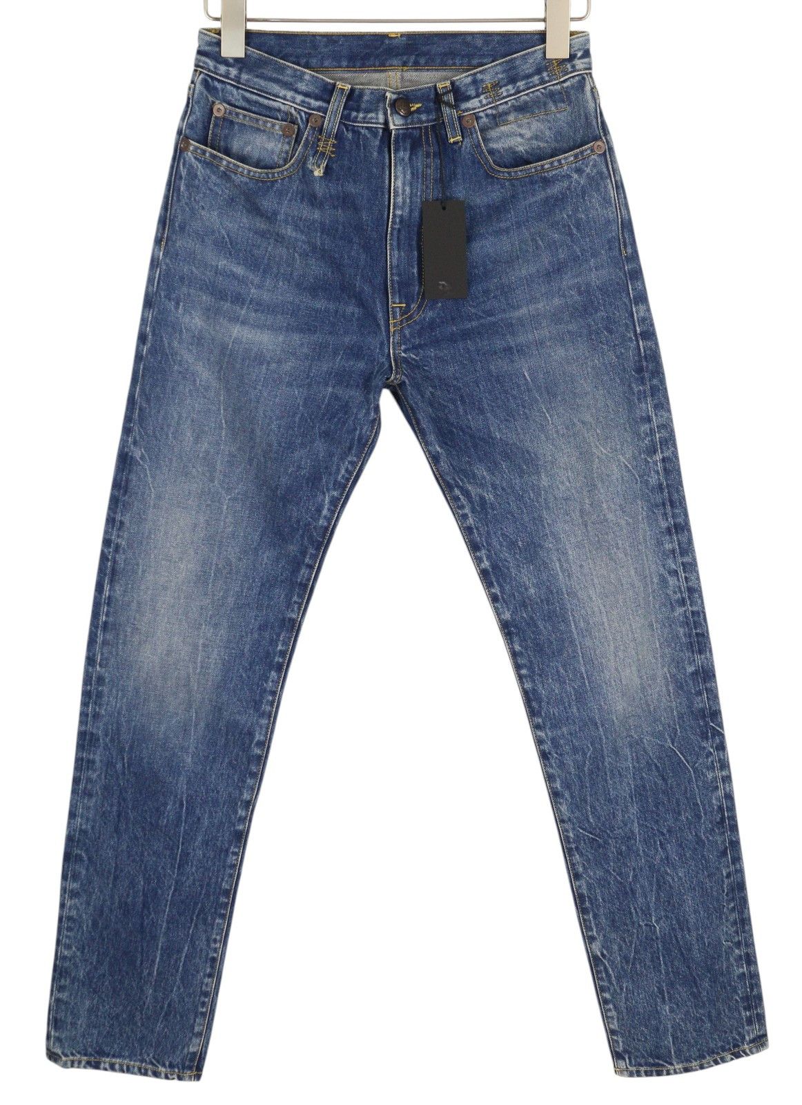 AXL SLIM 27 Zip Fly Washed Blue Kelly Tex 84465