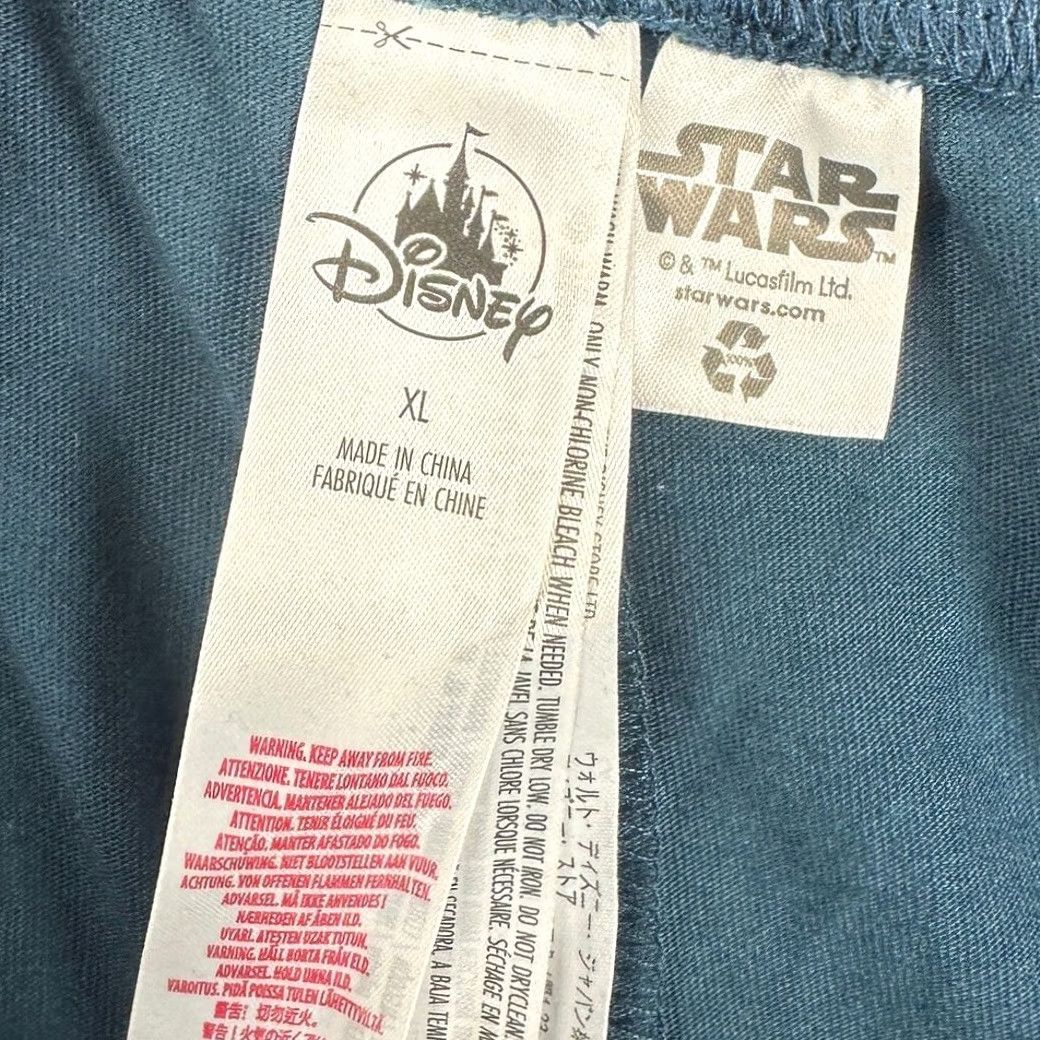 Disney Disney Star Wars Sweatpants Mens XL Teal Graphic Print Drawstring Pull On NEW Size US 36 / EU 52 - 4 Thumbnail