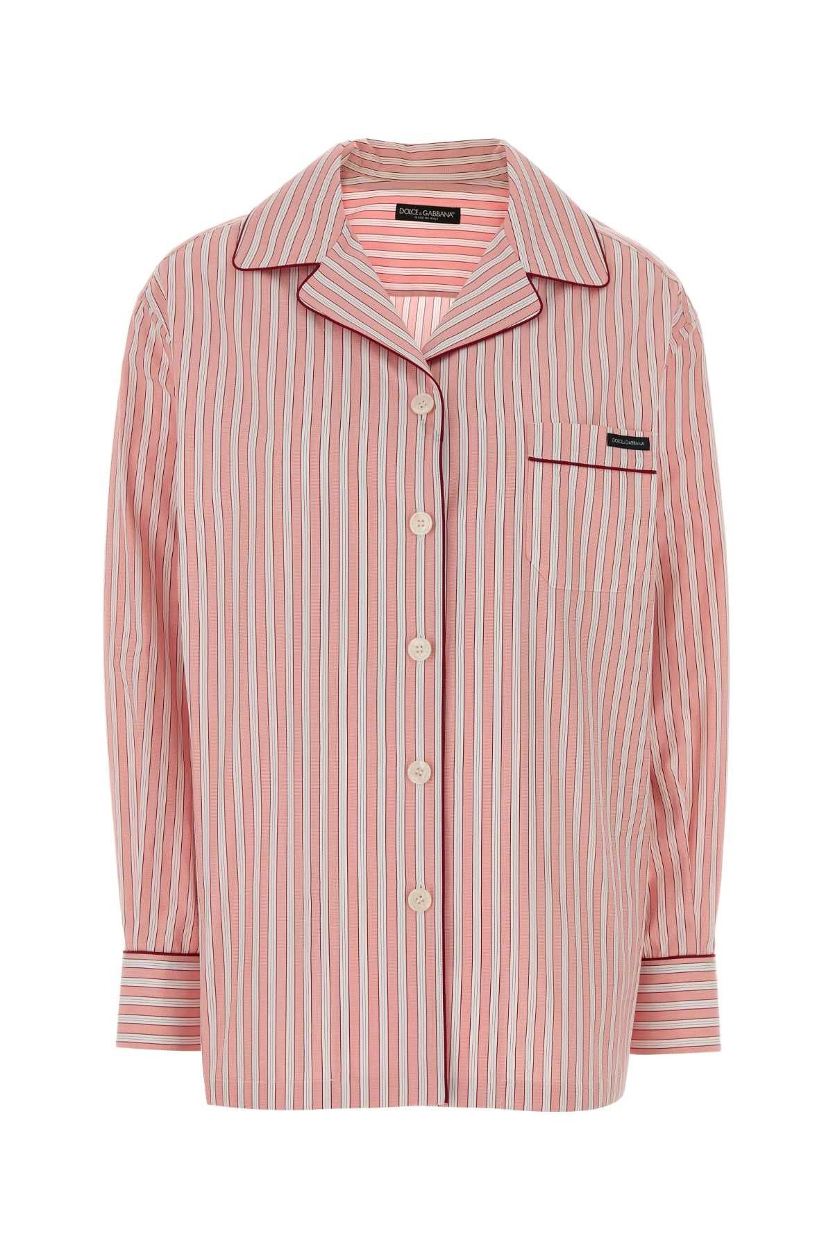 Dolce & Gabbana Embroidered Poplin Oversize Shirt Size XS / US 0-2 / IT 36-38 - 1 Thumbnail