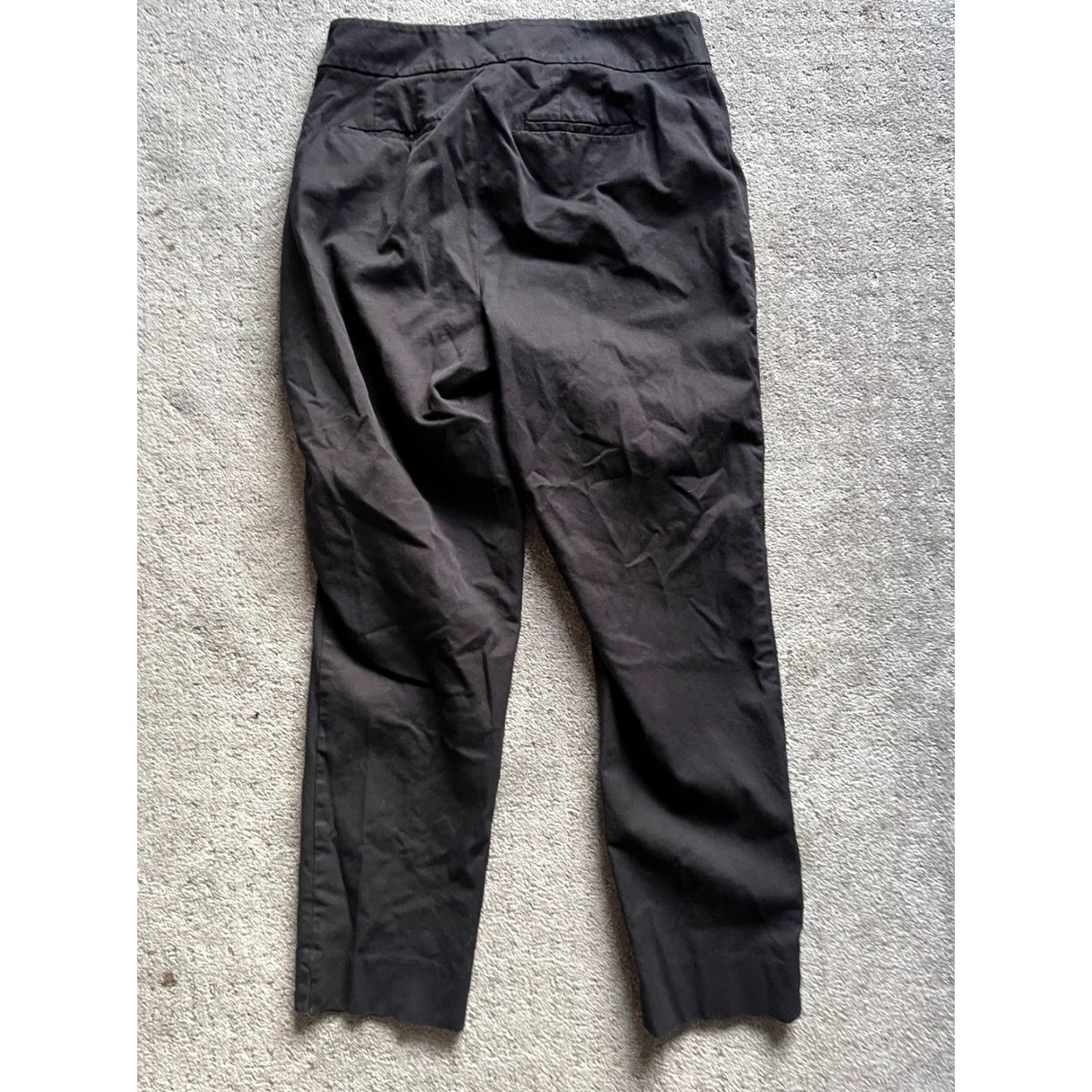 Talbots Talbots Pants Womens 10 Black Chatham Ankle High Rise Curvy Stretch Tapered Women's Regular Jeans Canvas 26 Inseam Size 32" / US 10 / IT 46 - 3 Thumbnail