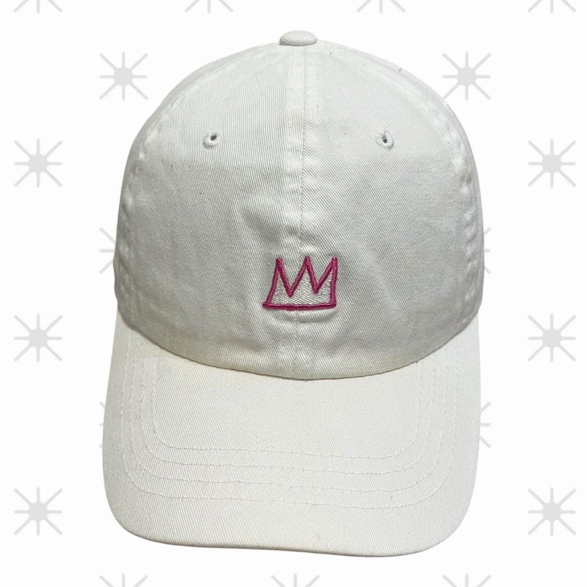 Jean-Michel Basquiat Jean Michel Basquiat Classic Logo Cotton Baseball Hat Size ONE SIZE - 1 Thumbnail