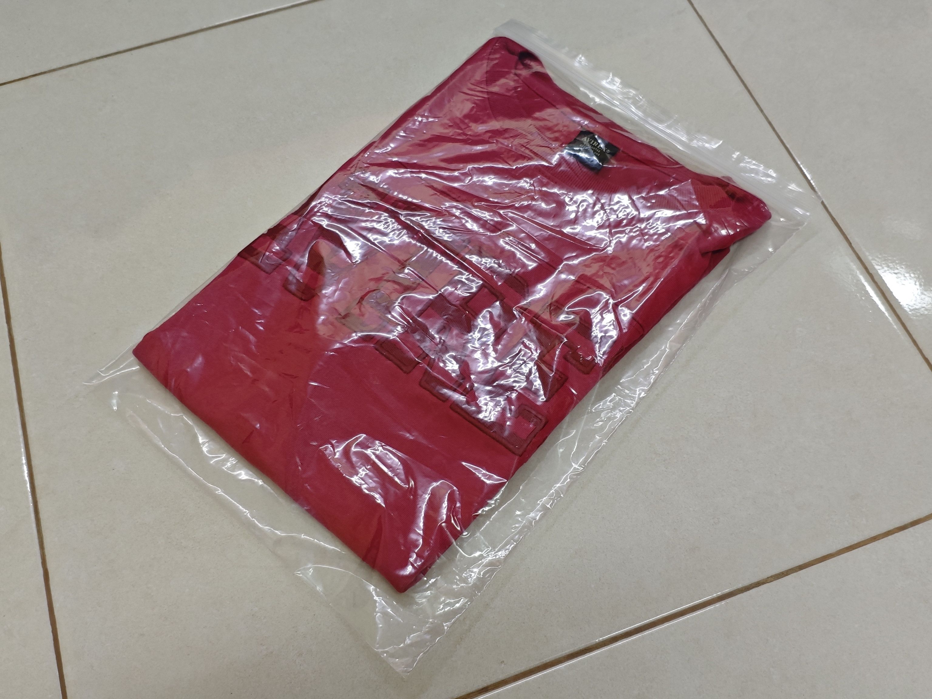 Avirex 90s AVIREX Embroidered Big Logo Red M Tee Size US M / EU 48-50 / 2 - 8 Thumbnail
