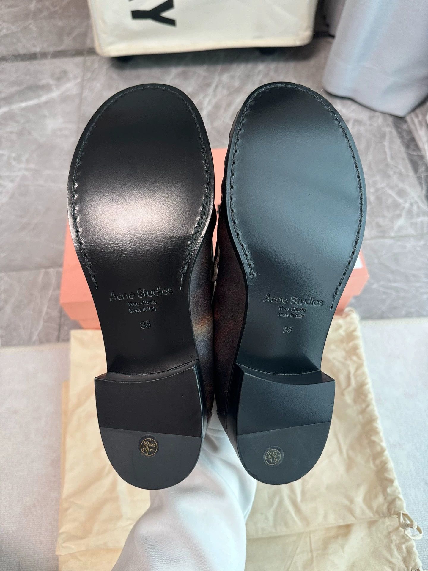 Acne Studios Acne Studios folded loafer 35 vintage brown Size US 4.5 / IT 34.5 - 5 Thumbnail