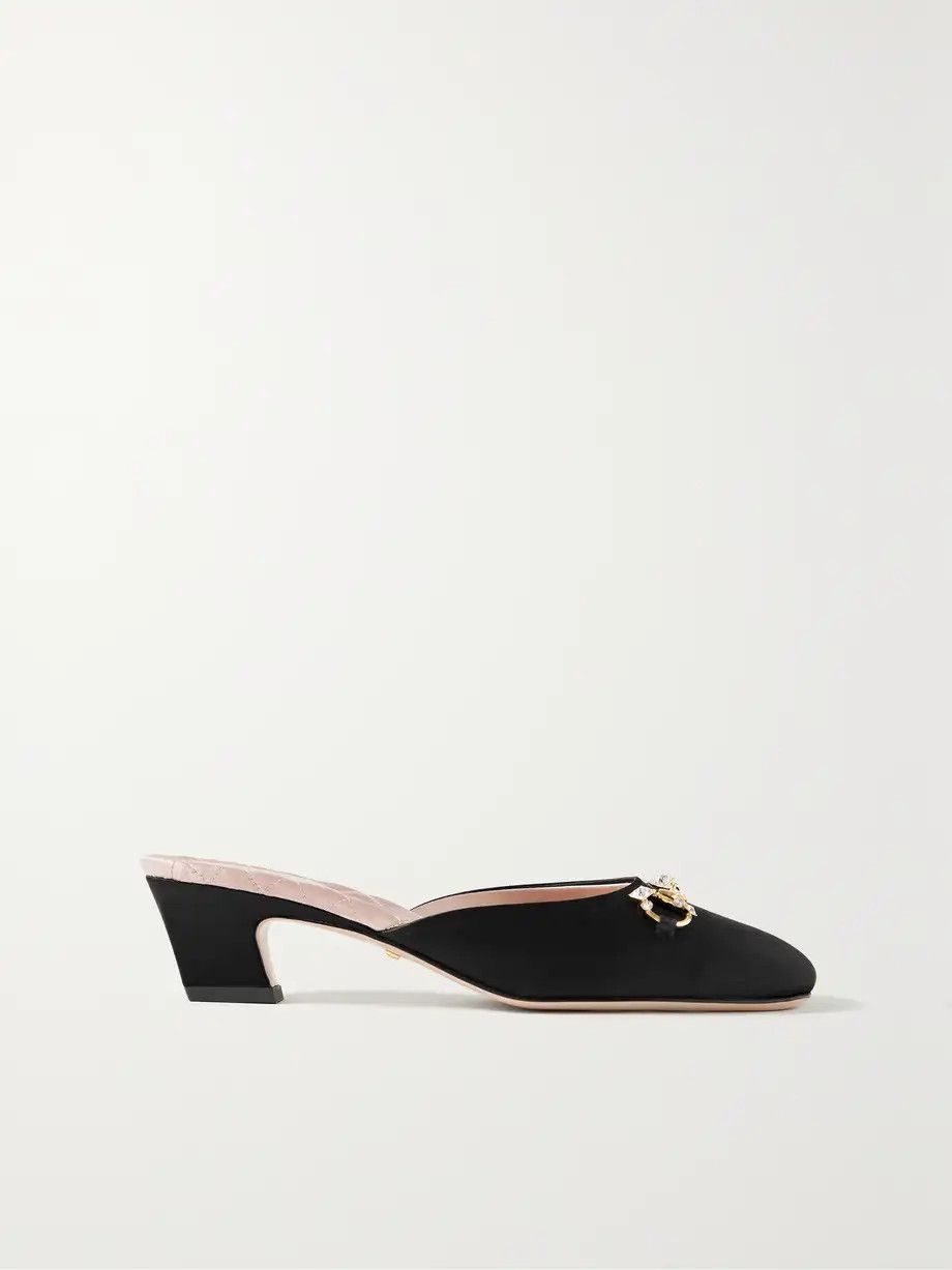 Gucci o1s1wg110125 Horsebit Mules in Black Size US 9.5 / IT 39.5 - 1 Thumbnail