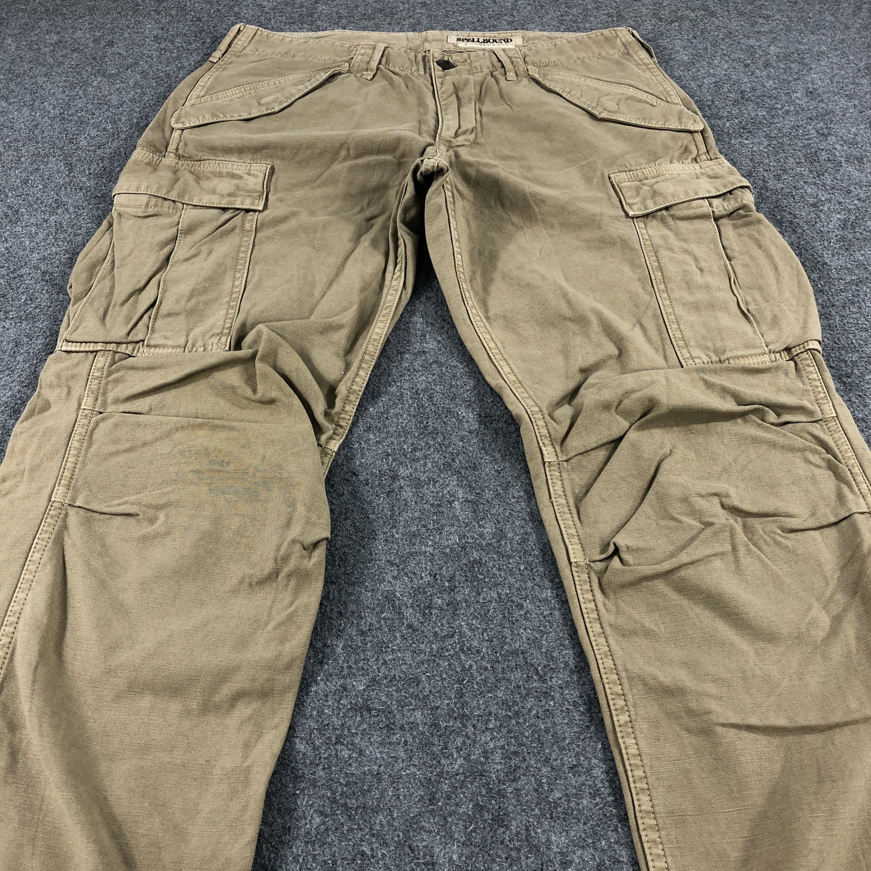 Japanese Brand Spellbound Cargo Pants Multi Pocket Tactical Pants Size US 30 / EU 46 - 3 Thumbnail