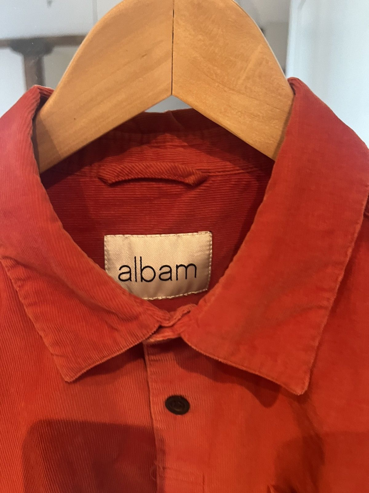 Albam Albam Red Corduroy Button Down Medium Size US M / EU 48-50 / 2 - 2 Thumbnail