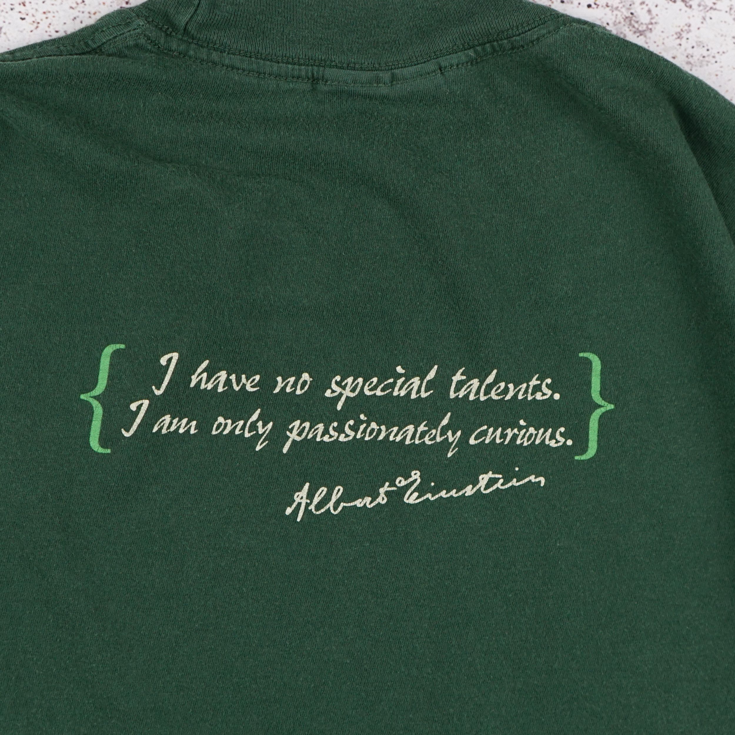 Arts & Science × Vintage Vintage Albert Einstein Curious Man T Shirt Size US M / EU 48-50 / 2 - 6 Thumbnail