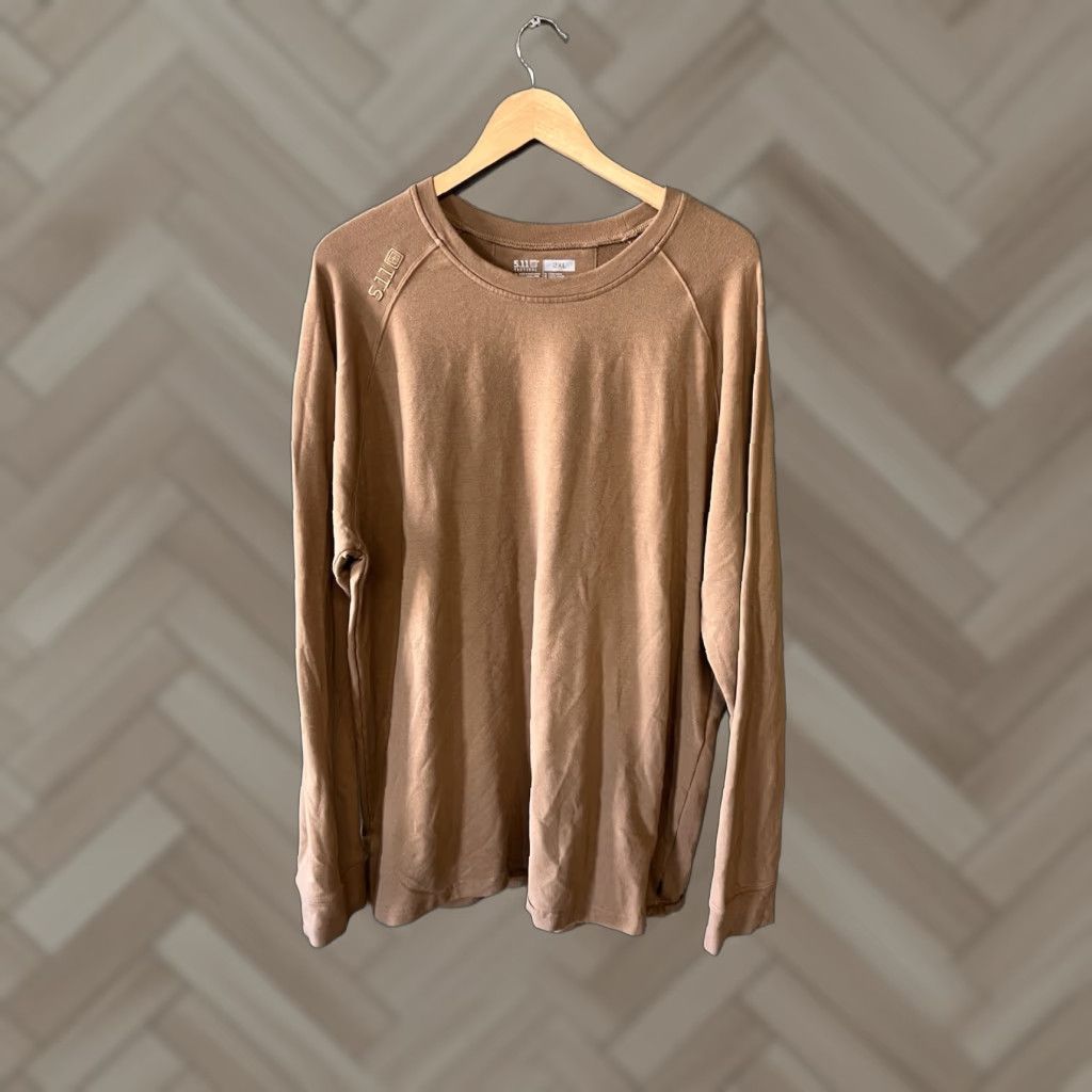 Vintage 5.11 Tactical Mens T-Shirt Long Sleeve Brown 2XL Size US XXL / EU 58 / 5 - 1 Thumbnail