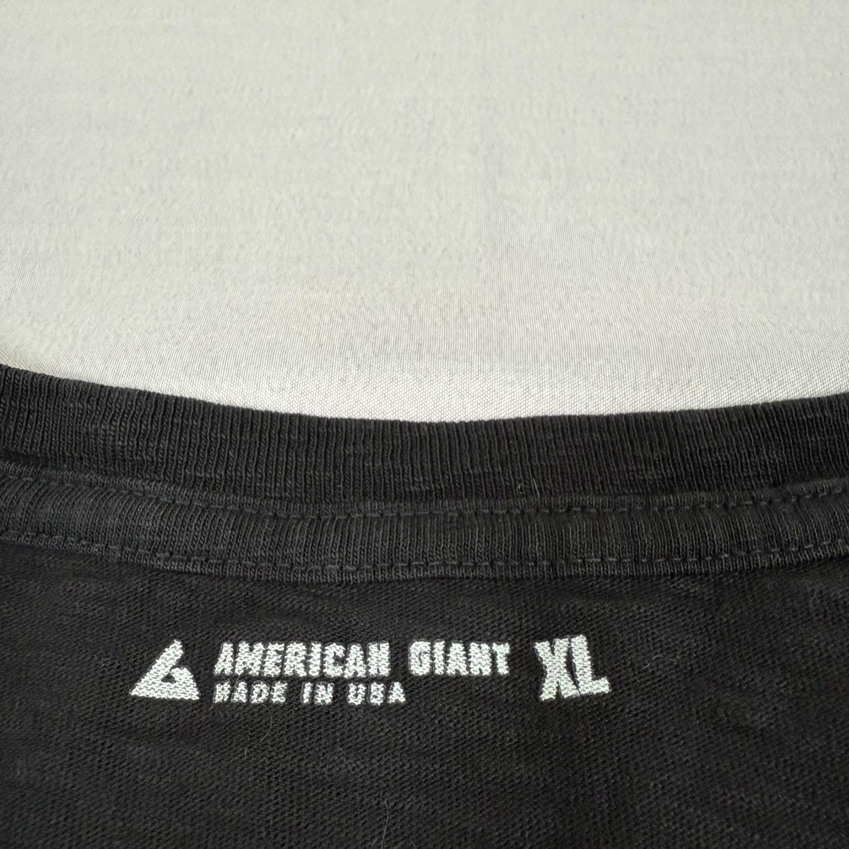 Vintage American Giant Shirt Mens XL Black Long Sleeve Crewneck 100% Cotton T-Shirt Workwear Size US XL / EU 56 / 4 - 6 Thumbnail