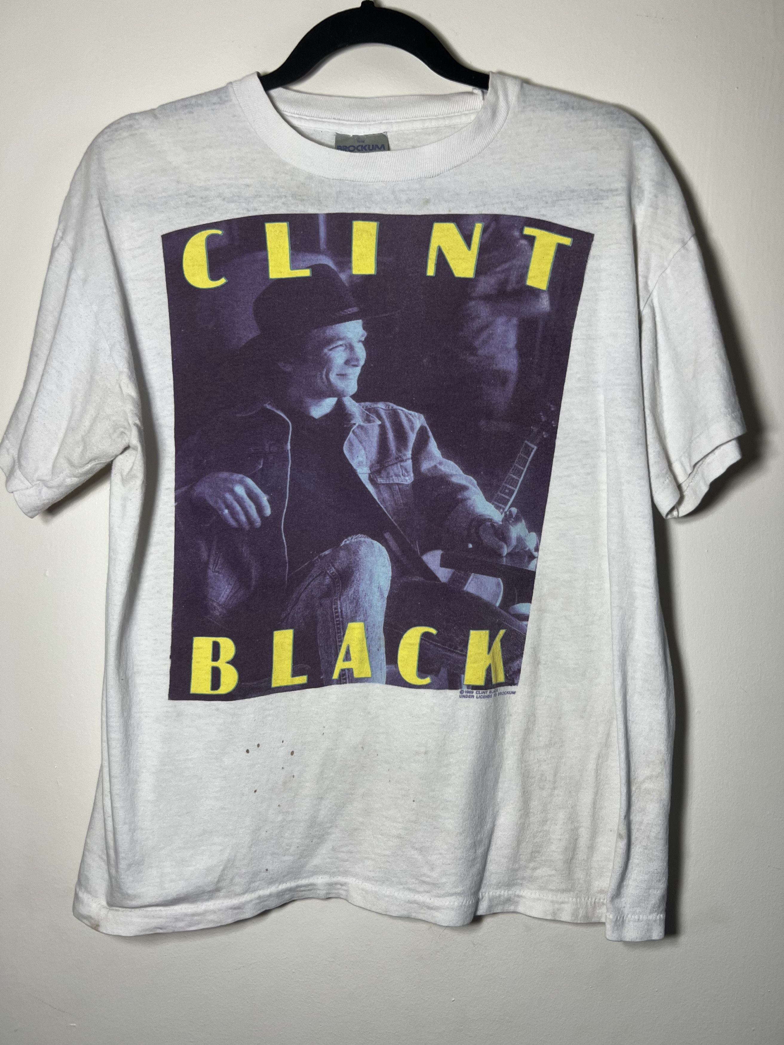 Vintage 1989's Clint Black Killin' Time '90 Tour T-Shirt