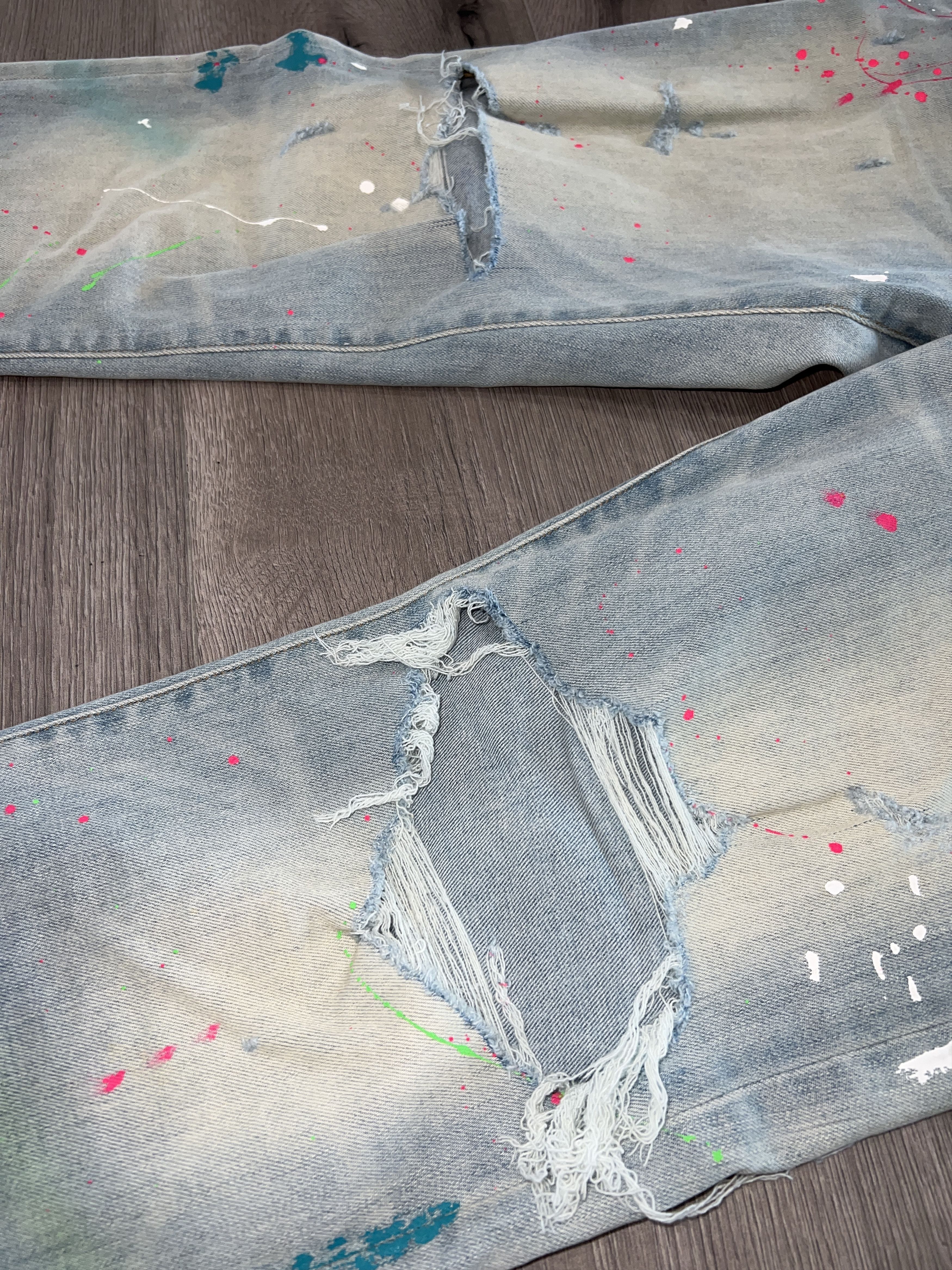 Amiri Amiri Paint Splatter Grafitti Jean Size US 38 / EU 54 - 3 Thumbnail