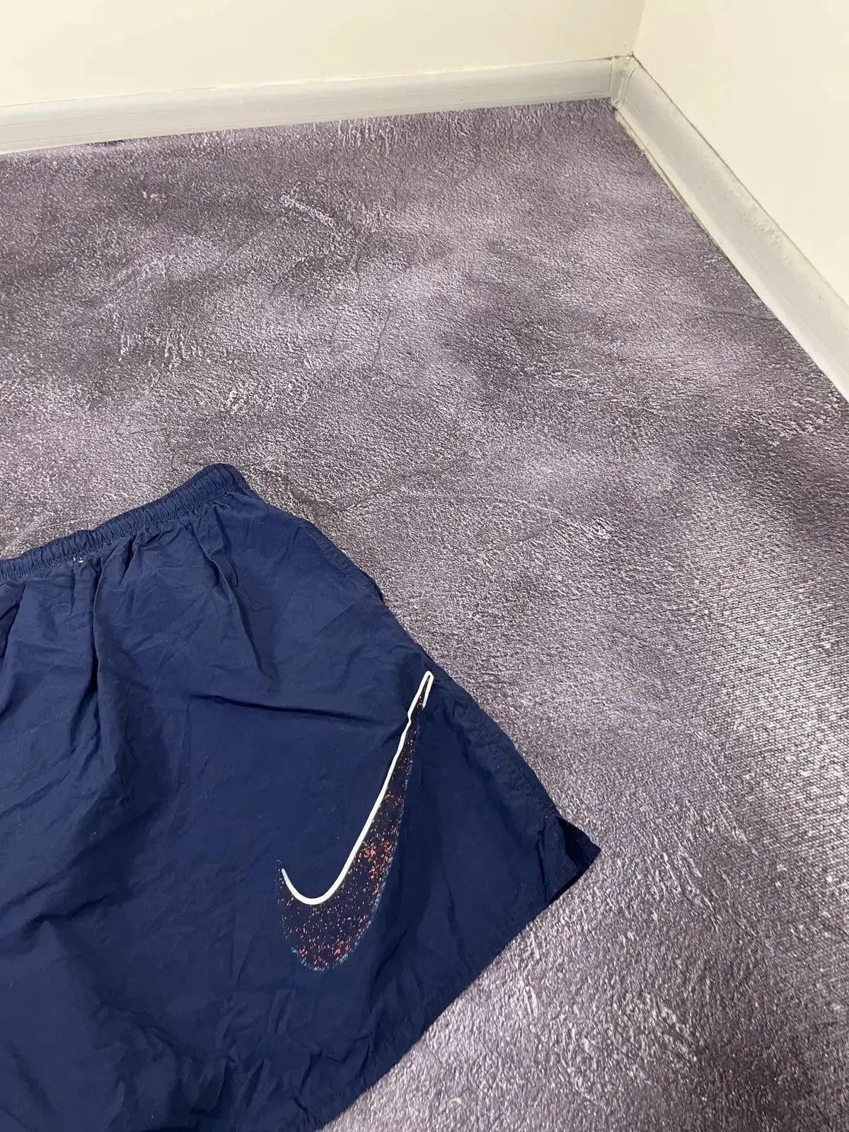Nike × Vintage Vintage 90s Nike Y2K Big Swoosh Logo Retro Nylon Shorts Size US 38 / EU 54 - 6 Thumbnail