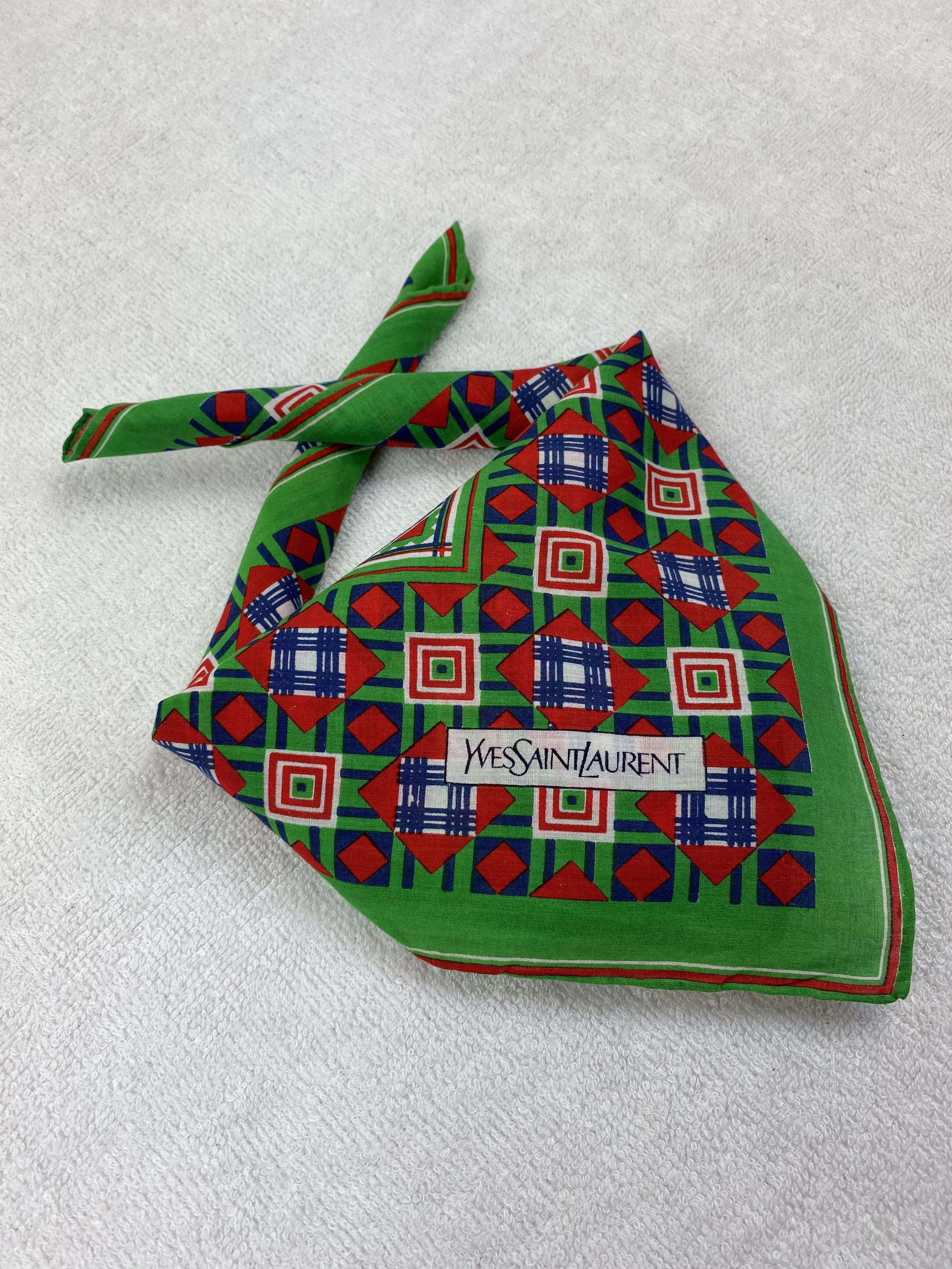 Yves Saint Laurent Yves Saint Laurent Handkerchief / Bandana / Neckerchief Size ONE SIZE - 2 Thumbnail