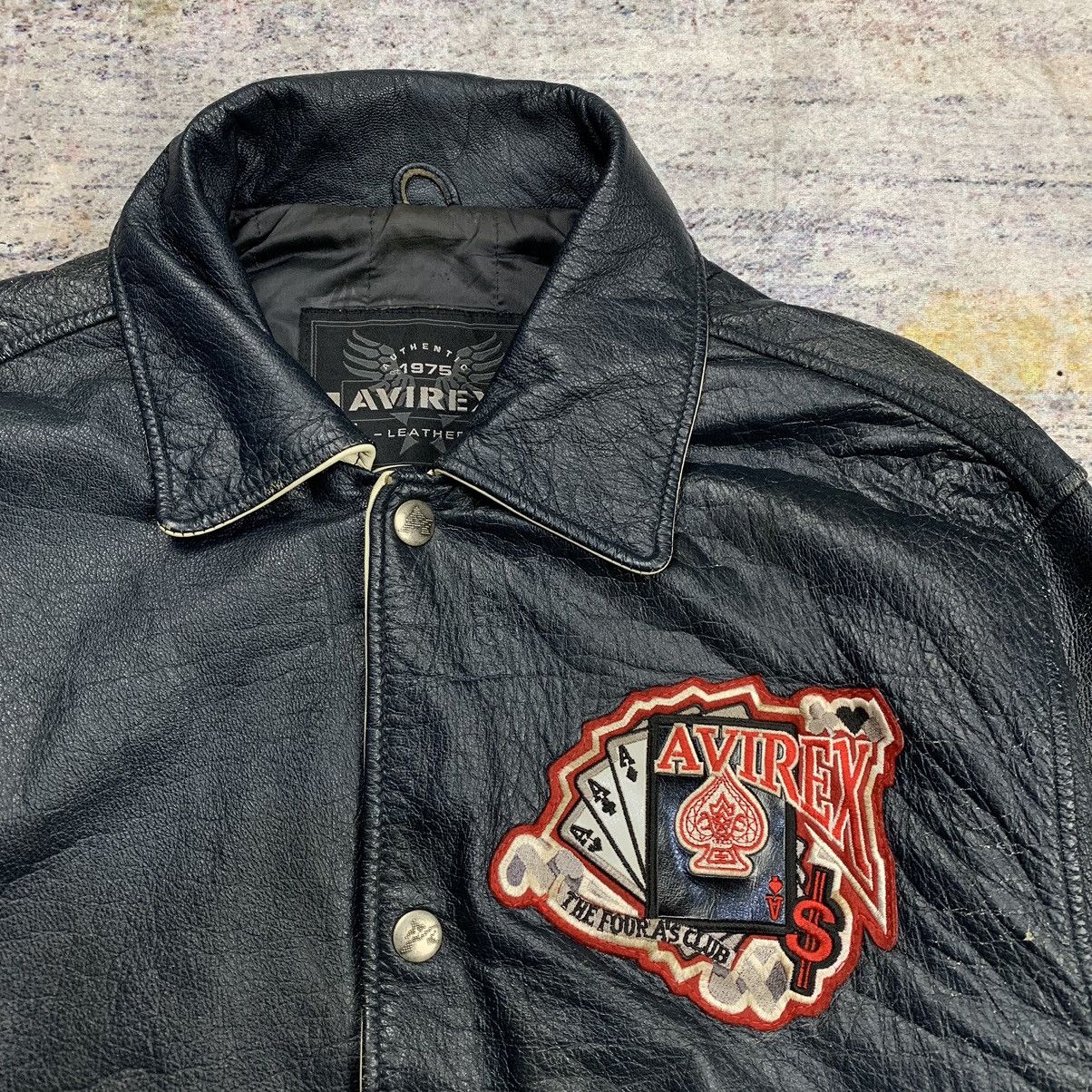 Avirex × Vintage Vtg avirex gambler’s club king casino bomber leather jacket Size US M / EU 48-50 / 2 - 4 Thumbnail