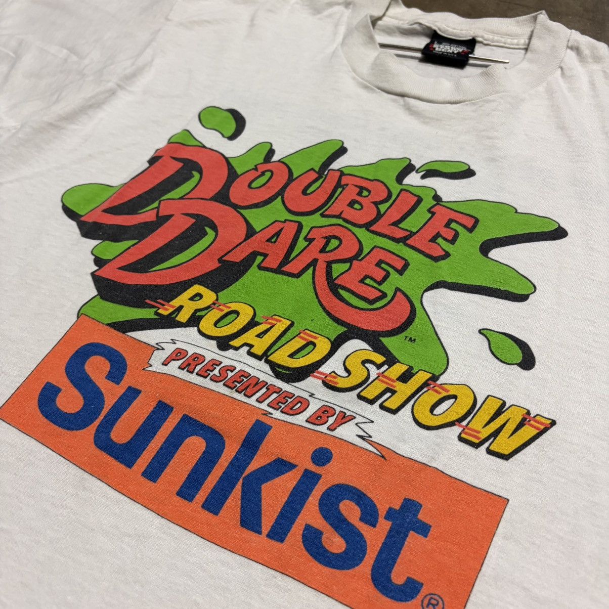 Nickelodeon Vintage Double Dare Nickelodeon Promo T Shirt Sunkist 80s Size US L / EU 52-54 / 3 - 4 Thumbnail