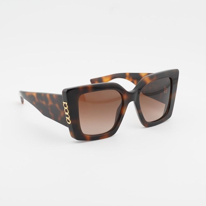 Gucci Gucci GG2039S 002 Sunglasses Havana Butterfly Frame, Brown Size ONE SIZE - 5 Thumbnail