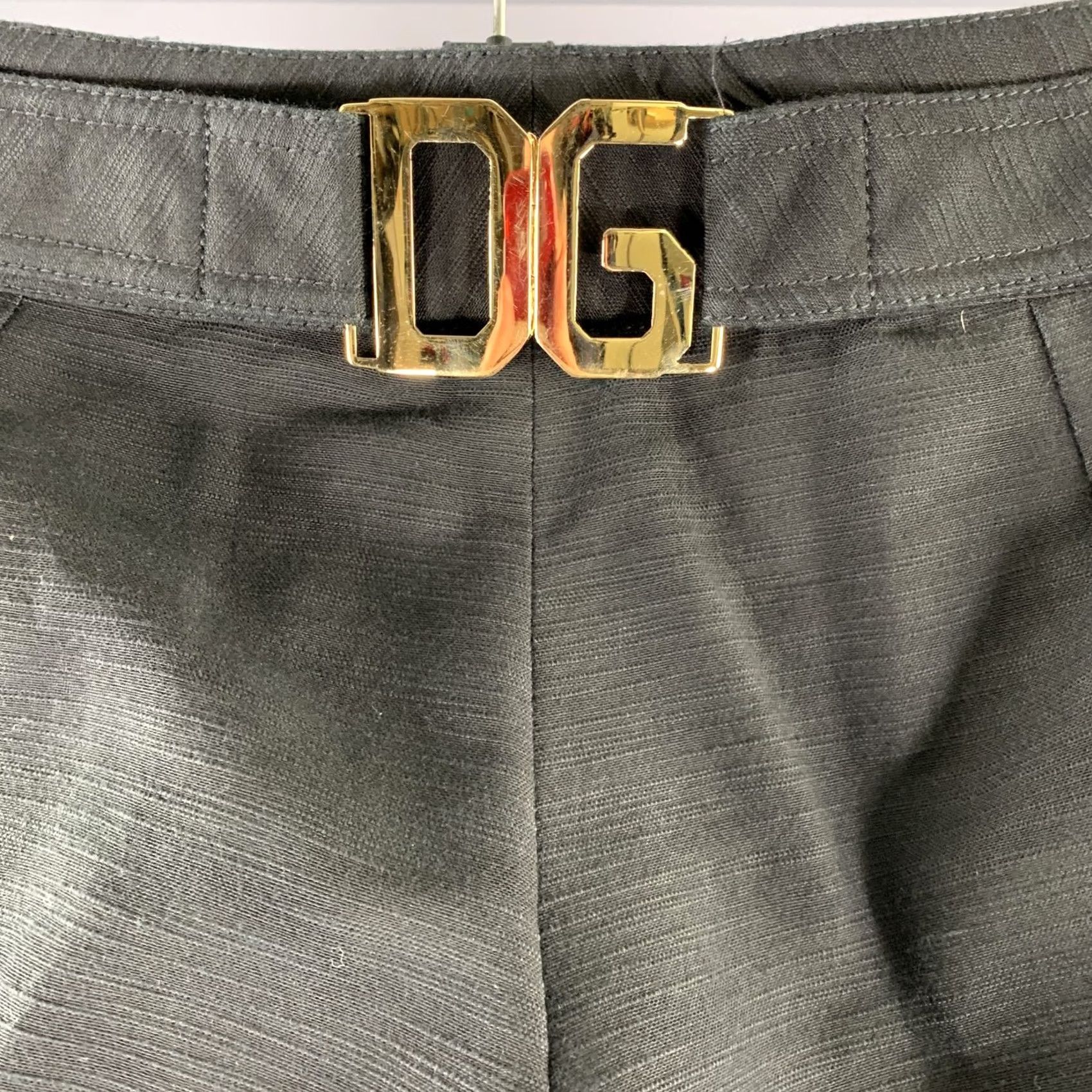 Dolce & Gabbana DOLCE & GABBANA Capri Pants Size 34 Black Cotton Blend Dress Size 24" / US 00 / IT 34 - 4 Thumbnail