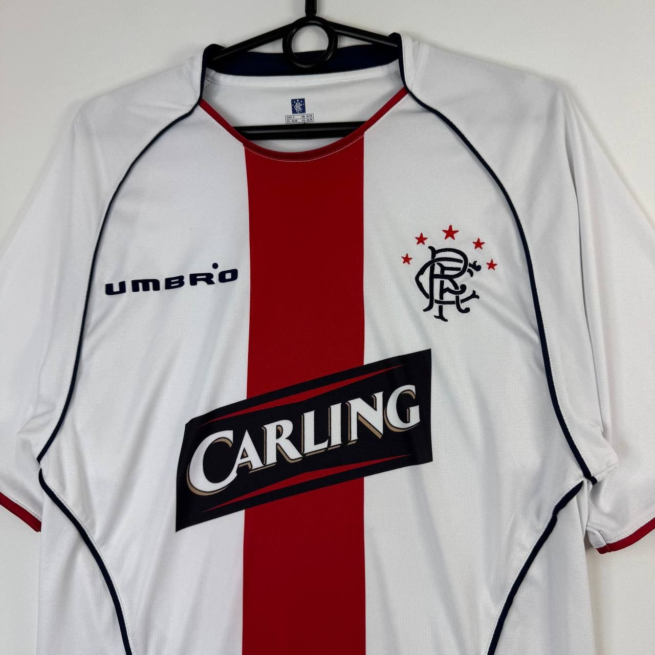 Umbro Glasgow Rangers Away 2004-05 Umbro Carling Jersey Men Size S Size US S / EU 44-46 / 1 - 2 Thumbnail