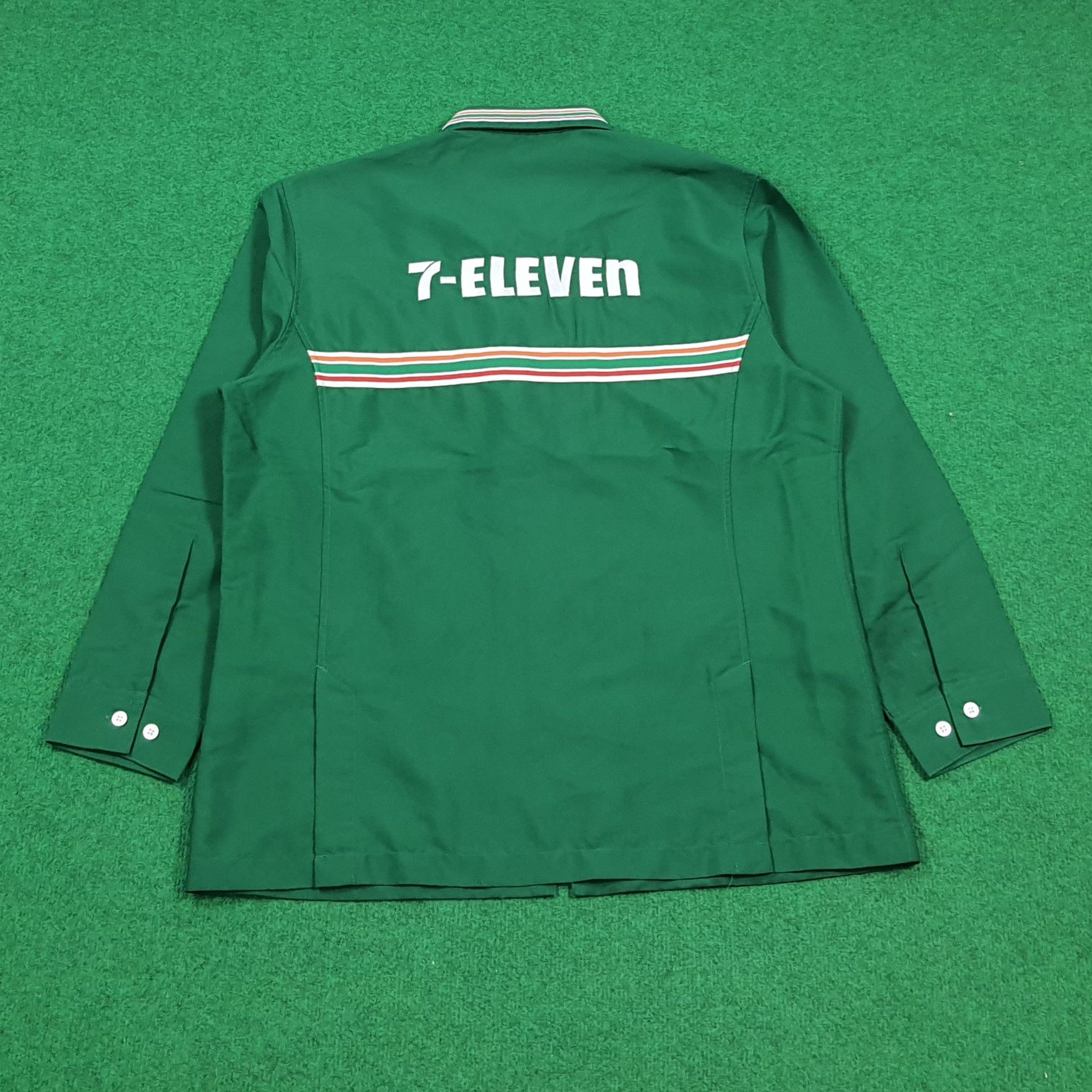 Japanese Brand Vintage 7-Eleven Japan Worker Uniform Zipper Jacket E1A20 Size US M / EU 48-50 / 2 - 3 Thumbnail
