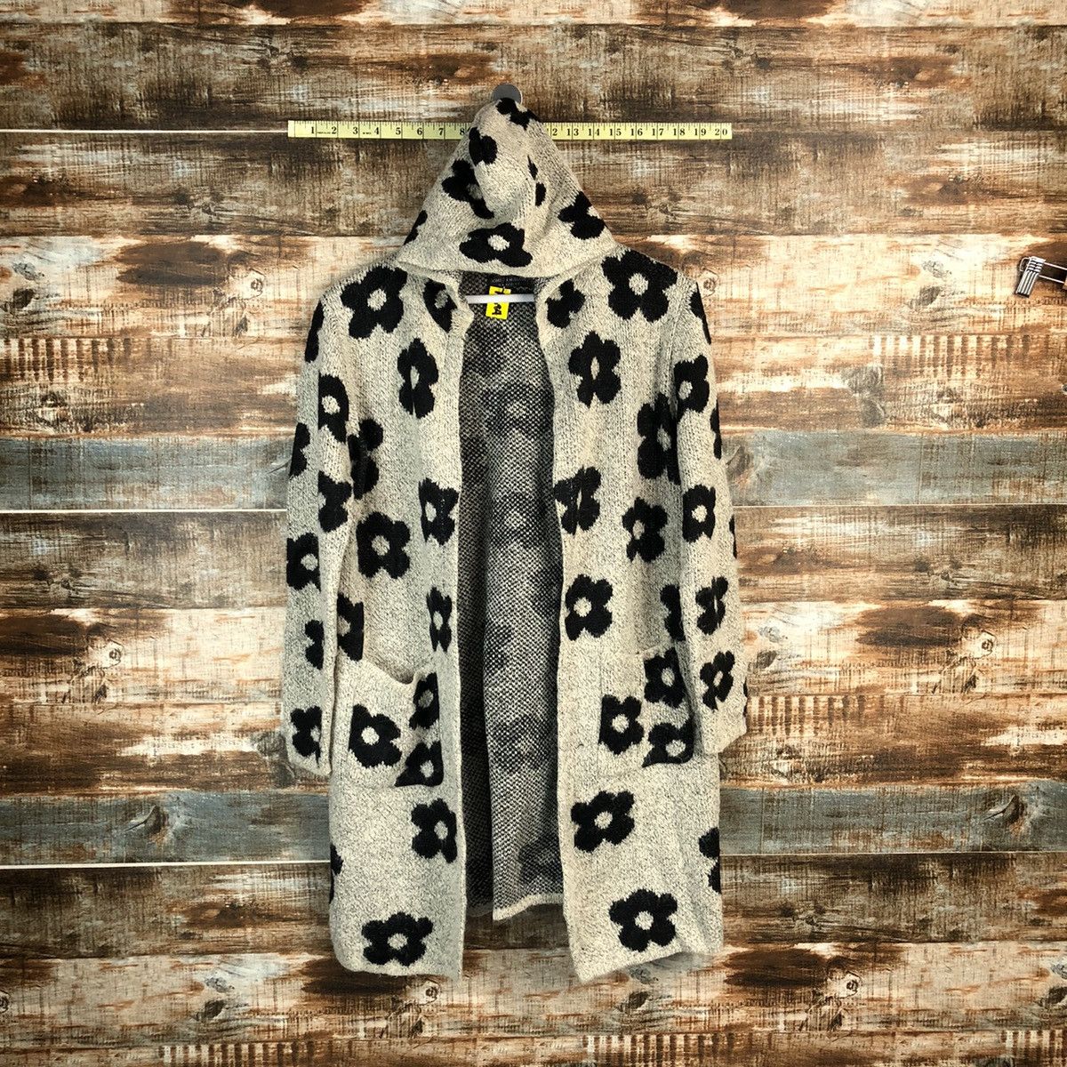 Homespun Knitwear × Japanese Brand Kashion Messange Grey Cardigan Knitwear #A1684 Size L / US 10 / IT 46 - 1 Thumbnail