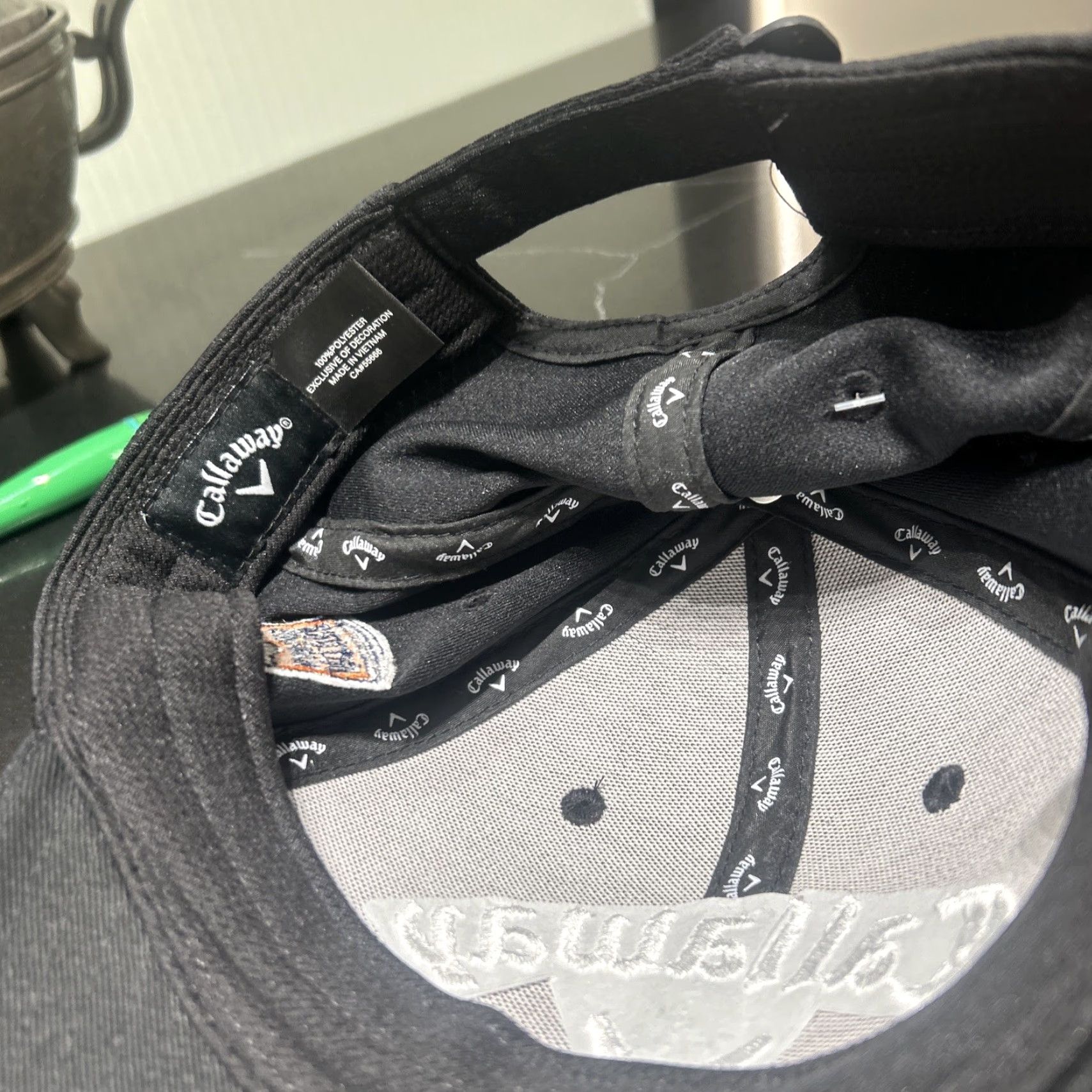 Callaway Callaway Future Champions Embroidered Black Polyester Adjustable Hat Mens NWT Size ONE SIZE - 4 Thumbnail