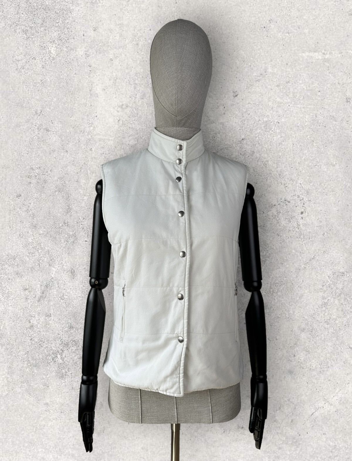 Brunello Cucinelli Vintage BRUNELLO CUCINELLI Cotton Women’s Vest Jacket Gilet Size L / US 10 / IT 46 - 10 Thumbnail