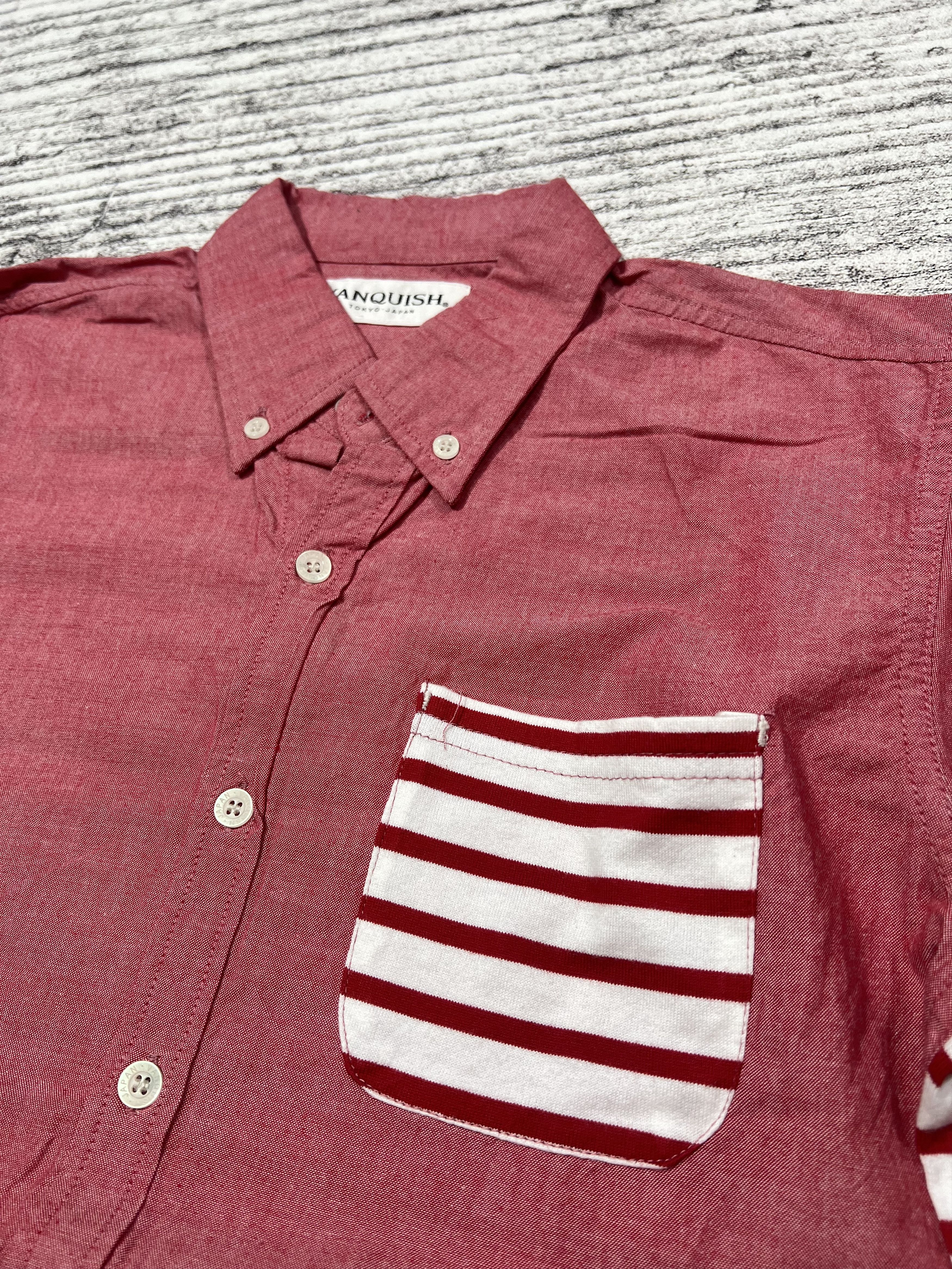 Vanquish 2000s Archival Vanquish Stripe Knit Hybrid Shirt Size US S / EU 44-46 / 1 - 3 Thumbnail