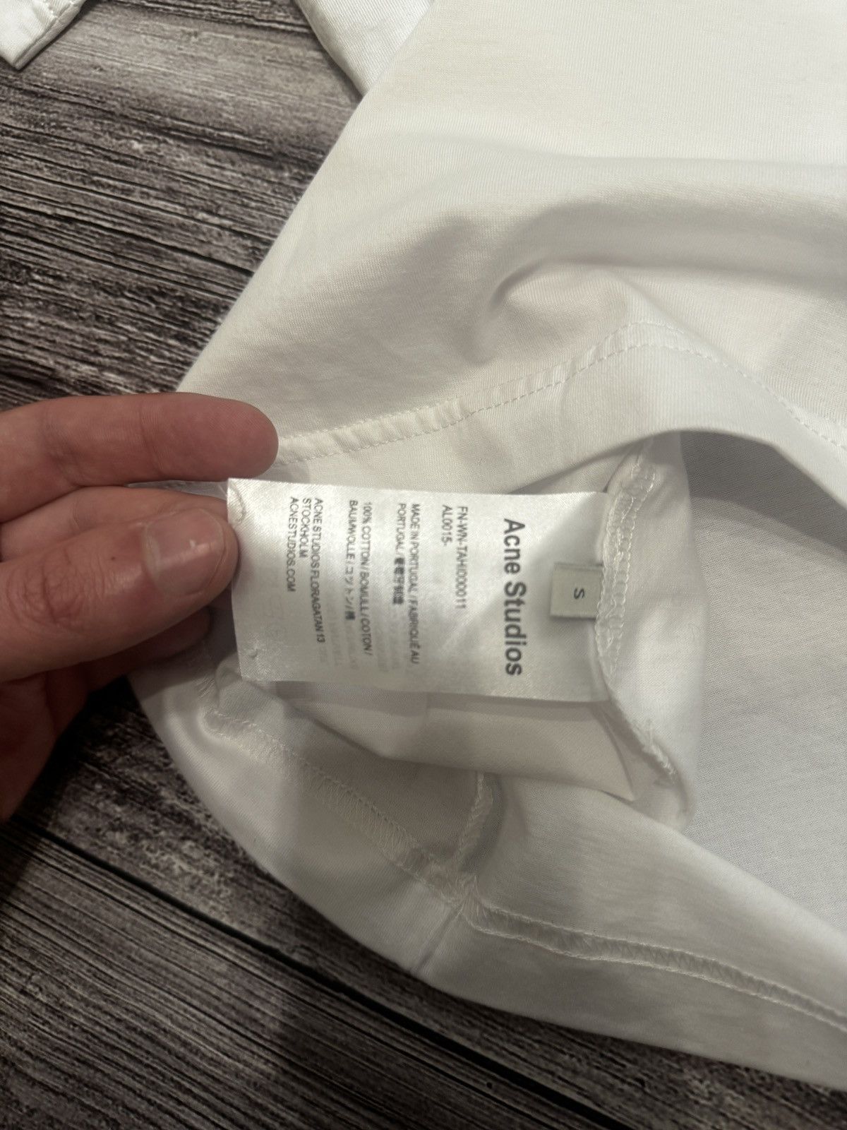 Acne Studios Acne Studios Face Logo T-Shirt White Size US S / EU 44-46 / 1 - 7 Thumbnail