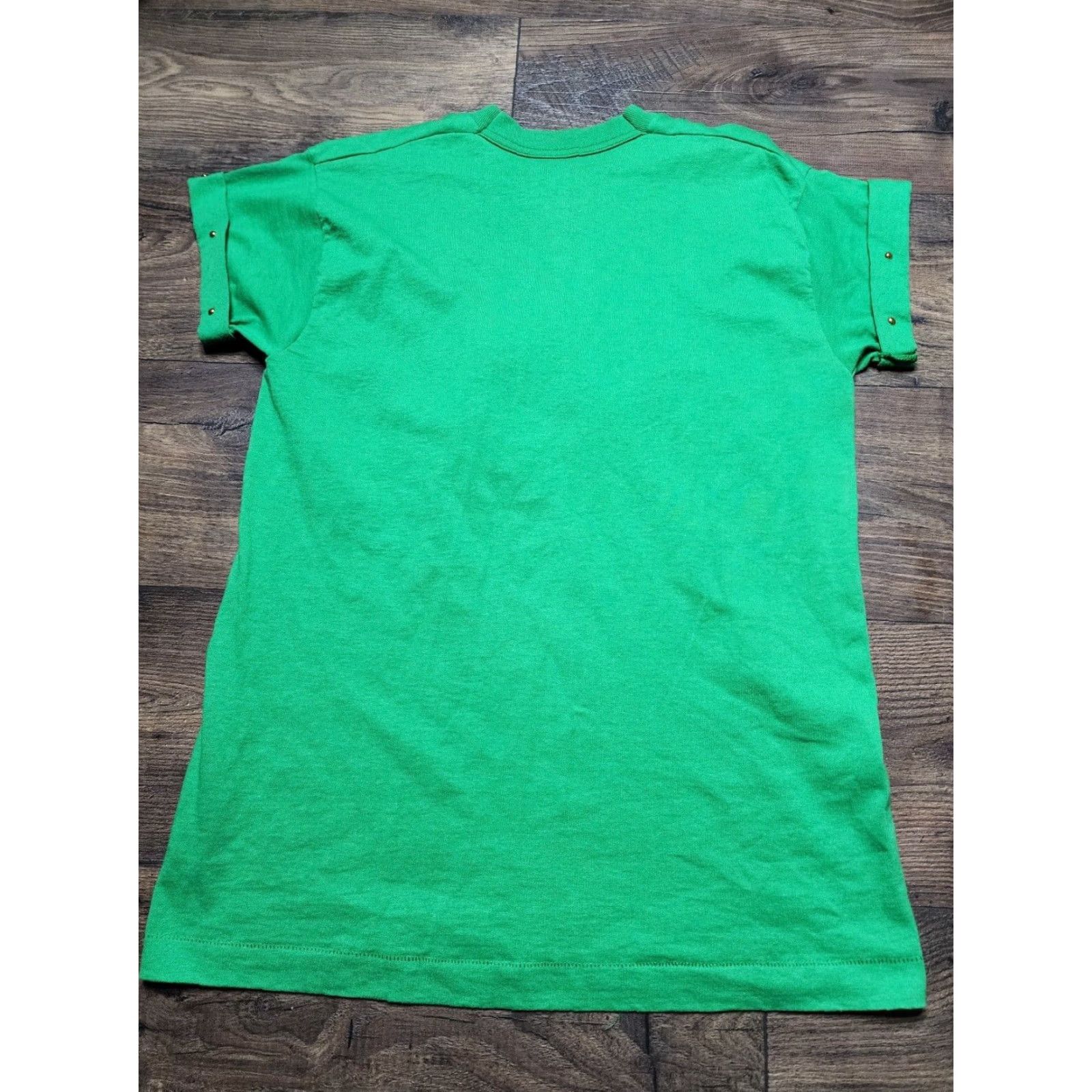 Vintage VINTAGE Screen Stars T-Shirt Mens M JOY Handmade Christmas Puffy Paint Sequins Black 80s 90s Size US M / EU 48-50 / 2 - 2 Thumbnail