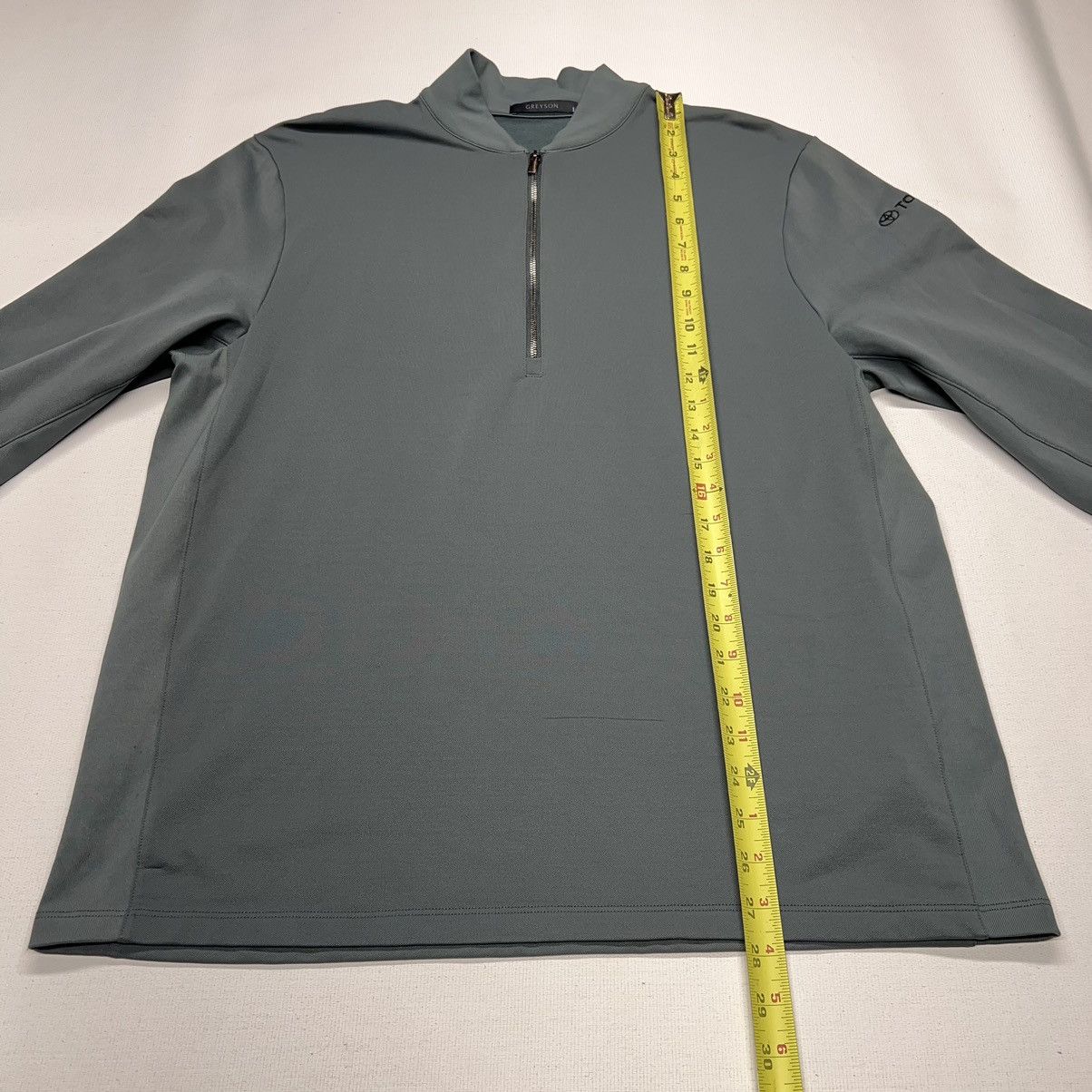 Japanese Brand Greyson 1/4 Zip Sweater Green Toyota Logo Golf Active Car Size US L / EU 52-54 / 3 - 19 Thumbnail