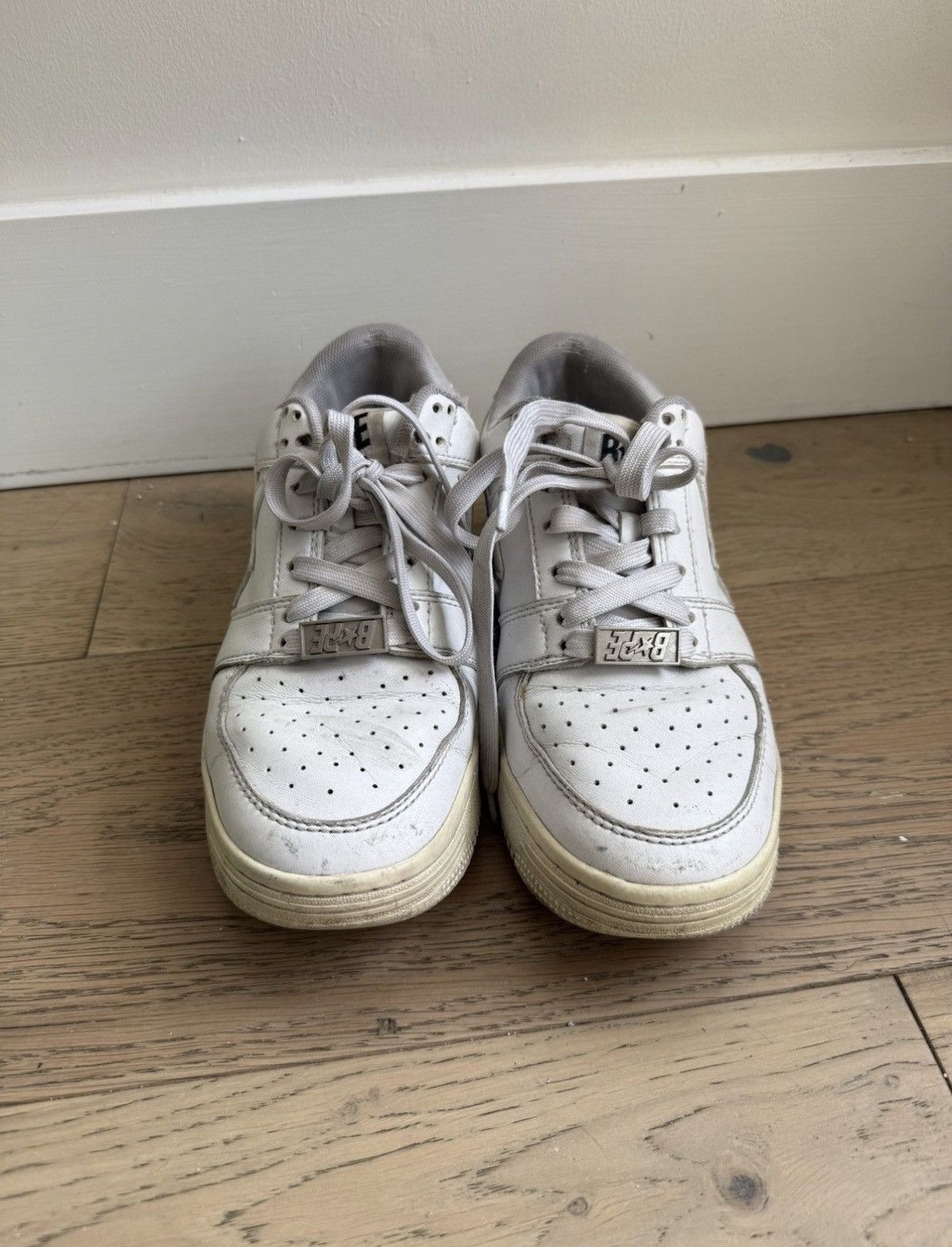 Bape all white bapestas Size US 6.5 / EU 39-40 - 3 Thumbnail
