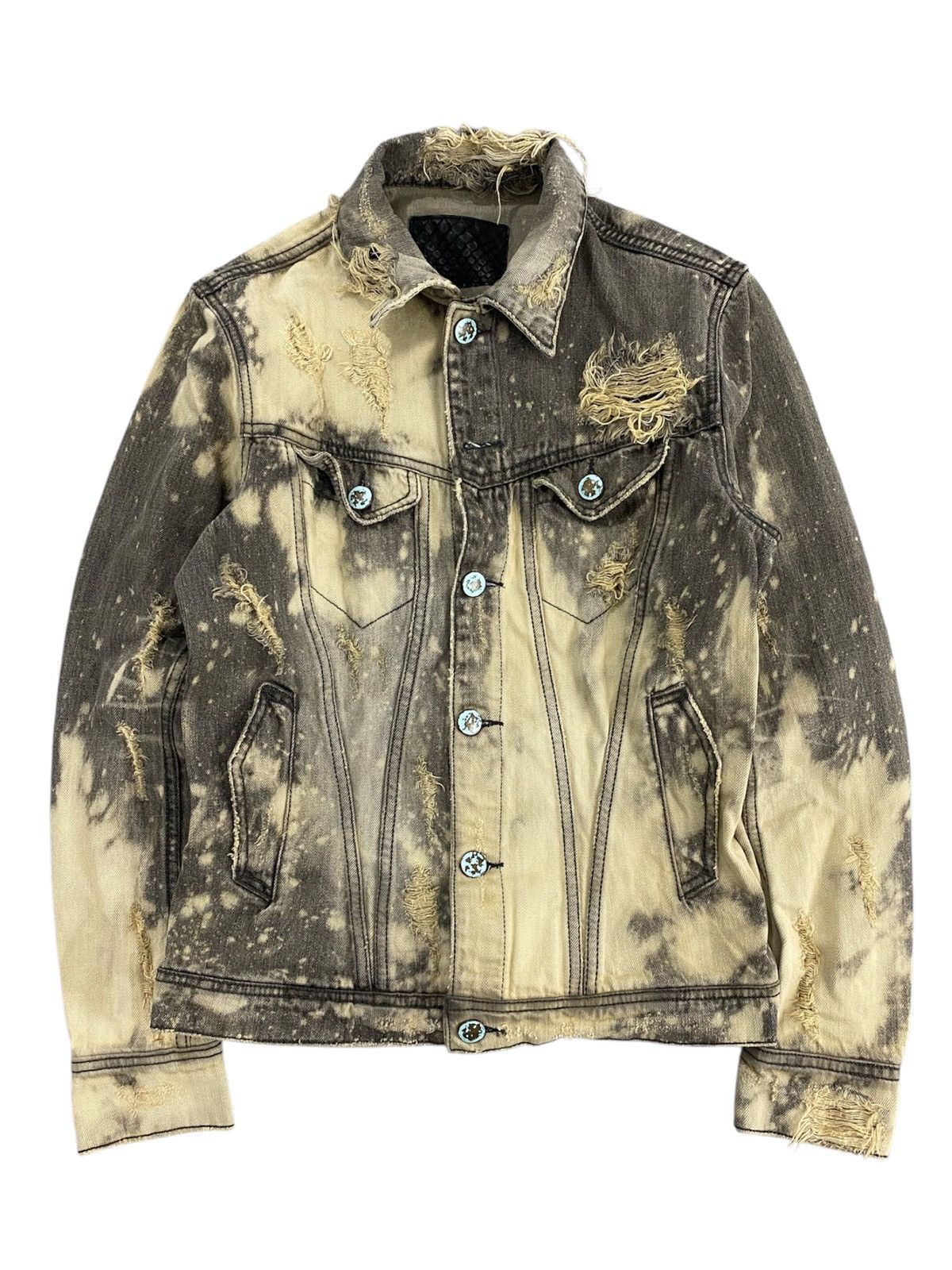 14th Addiction GOA distressed bleach denim jackets Size US M / EU 48-50 / 2 - 1 Thumbnail