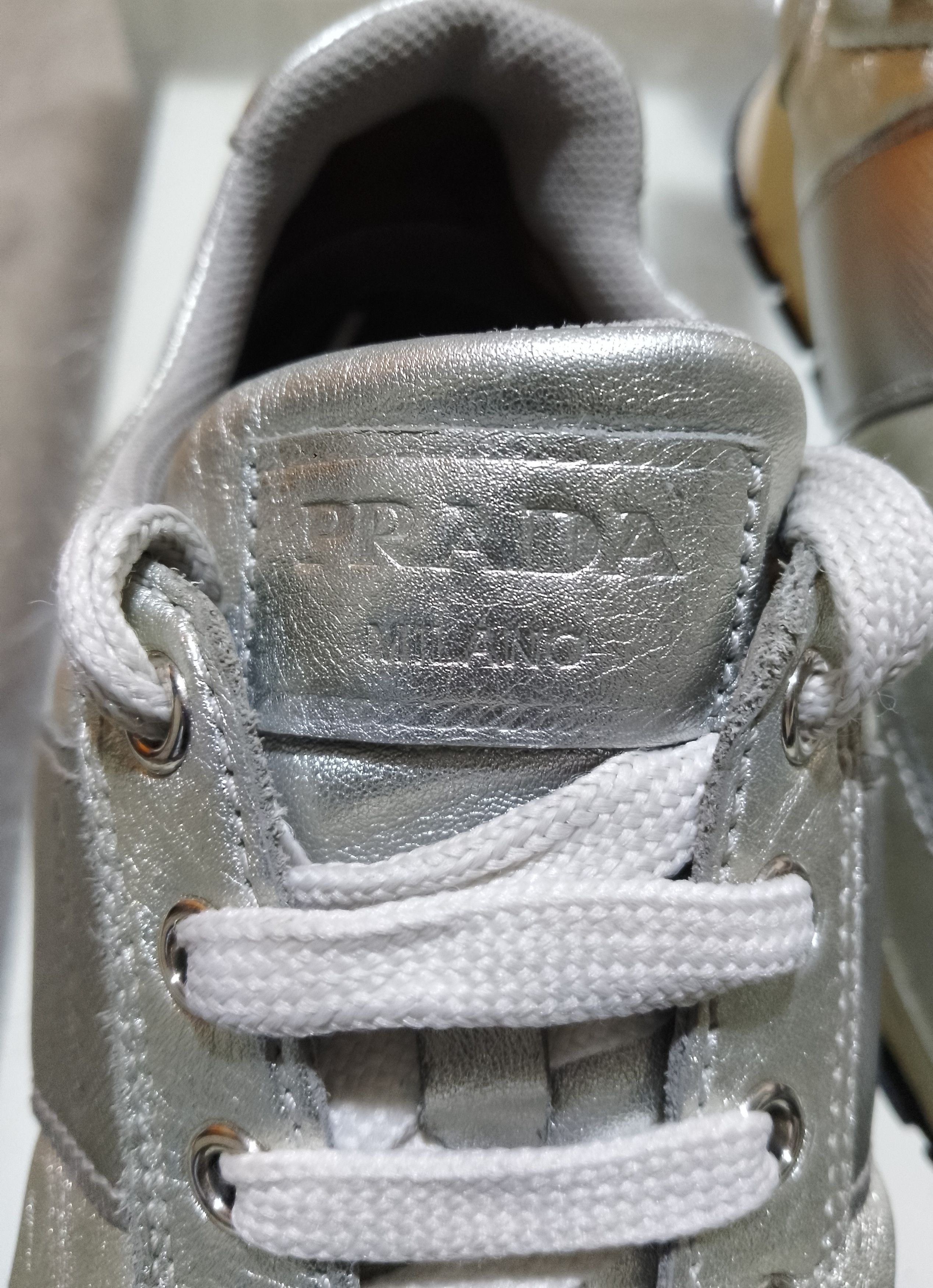 Prada Prada athletic metallic silver Size US 8.5 / IT 38.5 - 5 Thumbnail