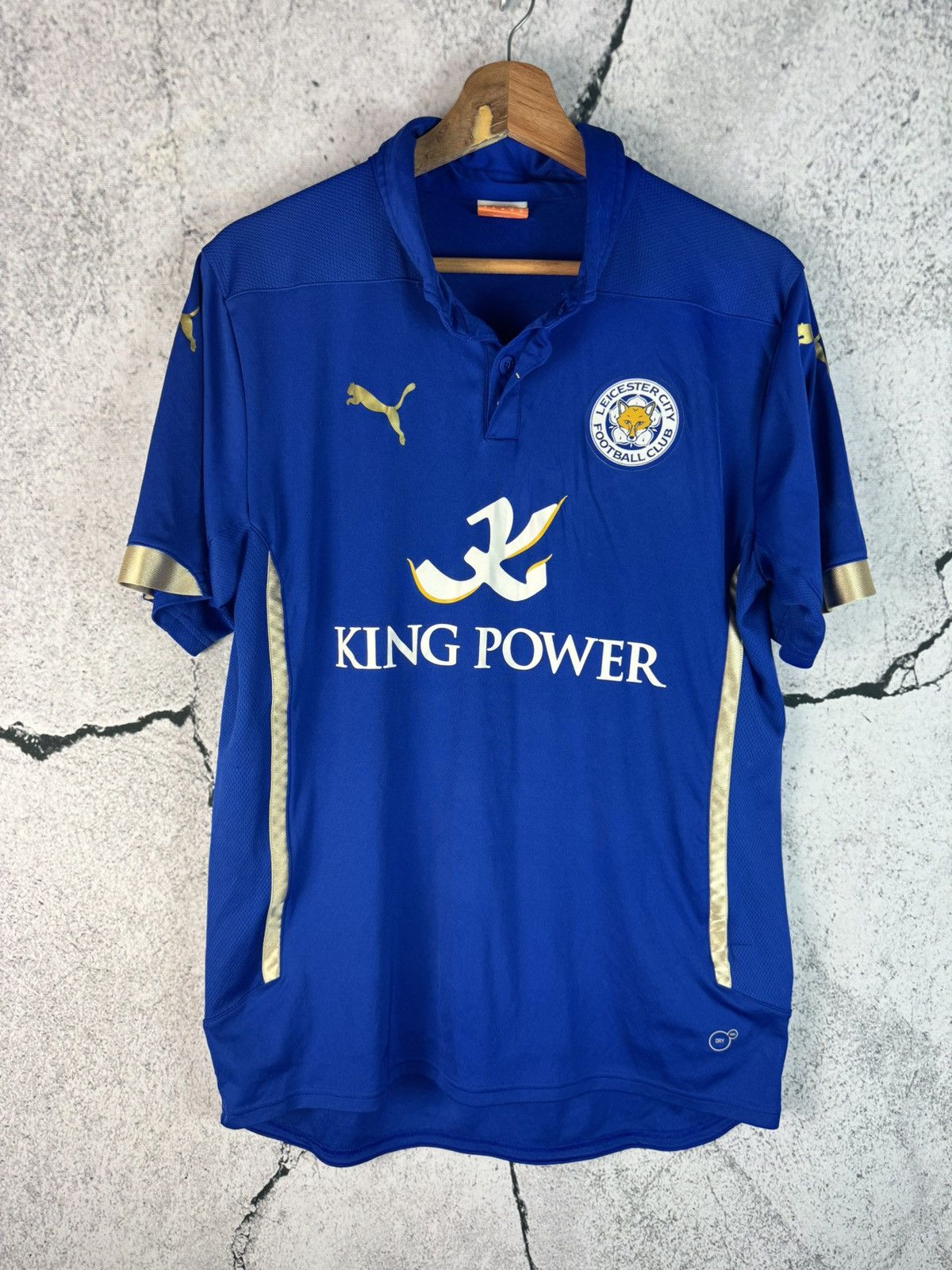 Puma LEICESTER CITY 2017 HOME FOOTBALL SHIRT Soccer JERSEY PUMA L Size US M / EU 48-50 / 2 - 1 Thumbnail