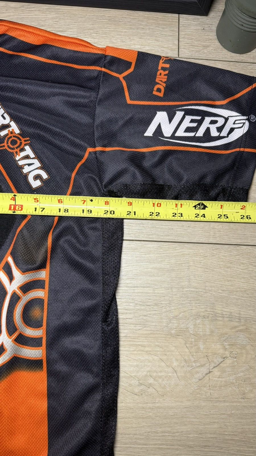 Other Y2K 2000s Nerf Dart Tag League Orange And Black Jersey Shirt Size US L / EU 52-54 / 3 - 6 Thumbnail