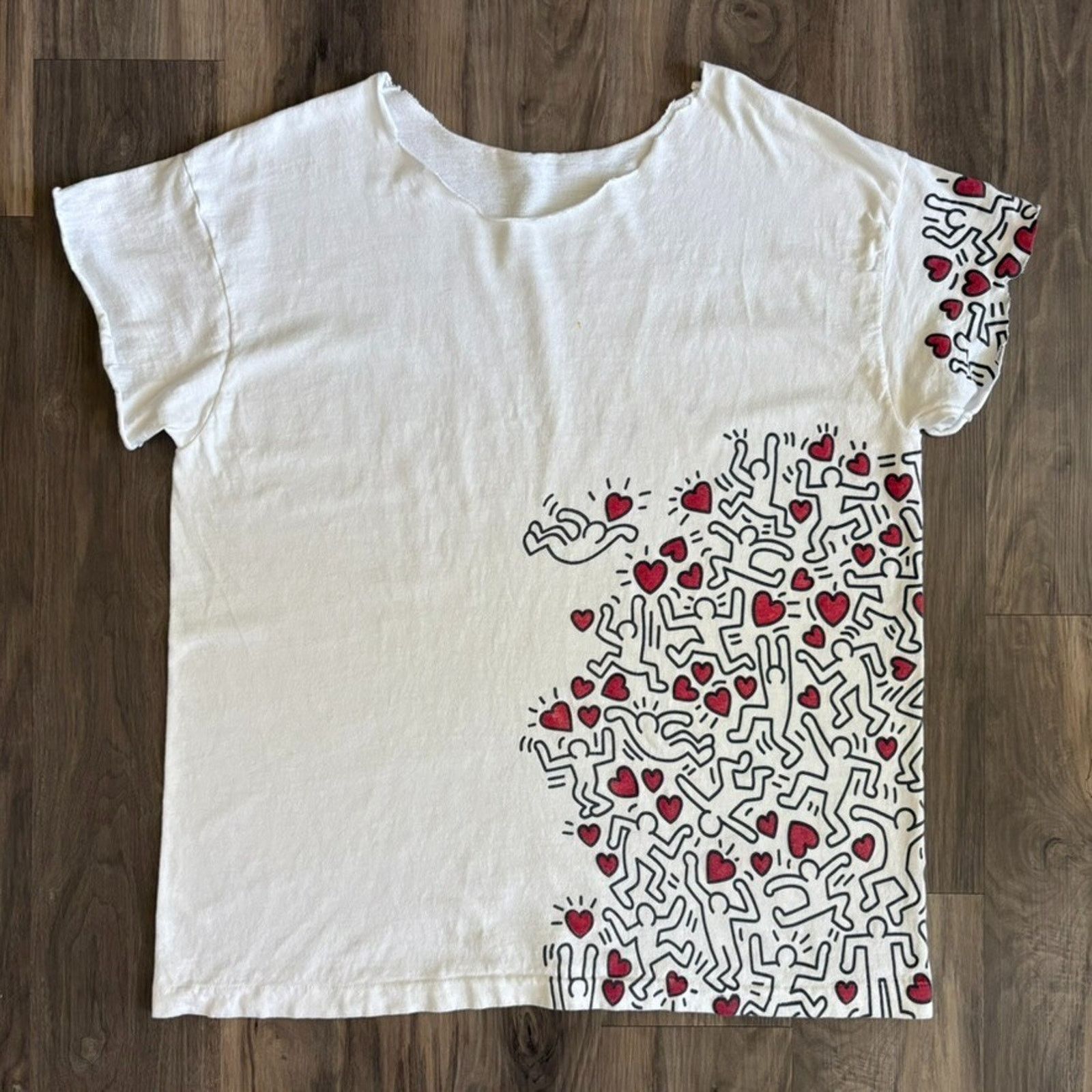 Keith Haring Vintage Keith Haring Manpower Art T-Shirt Men's Size XL Size US XL / EU 56 / 4 - 1 Thumbnail