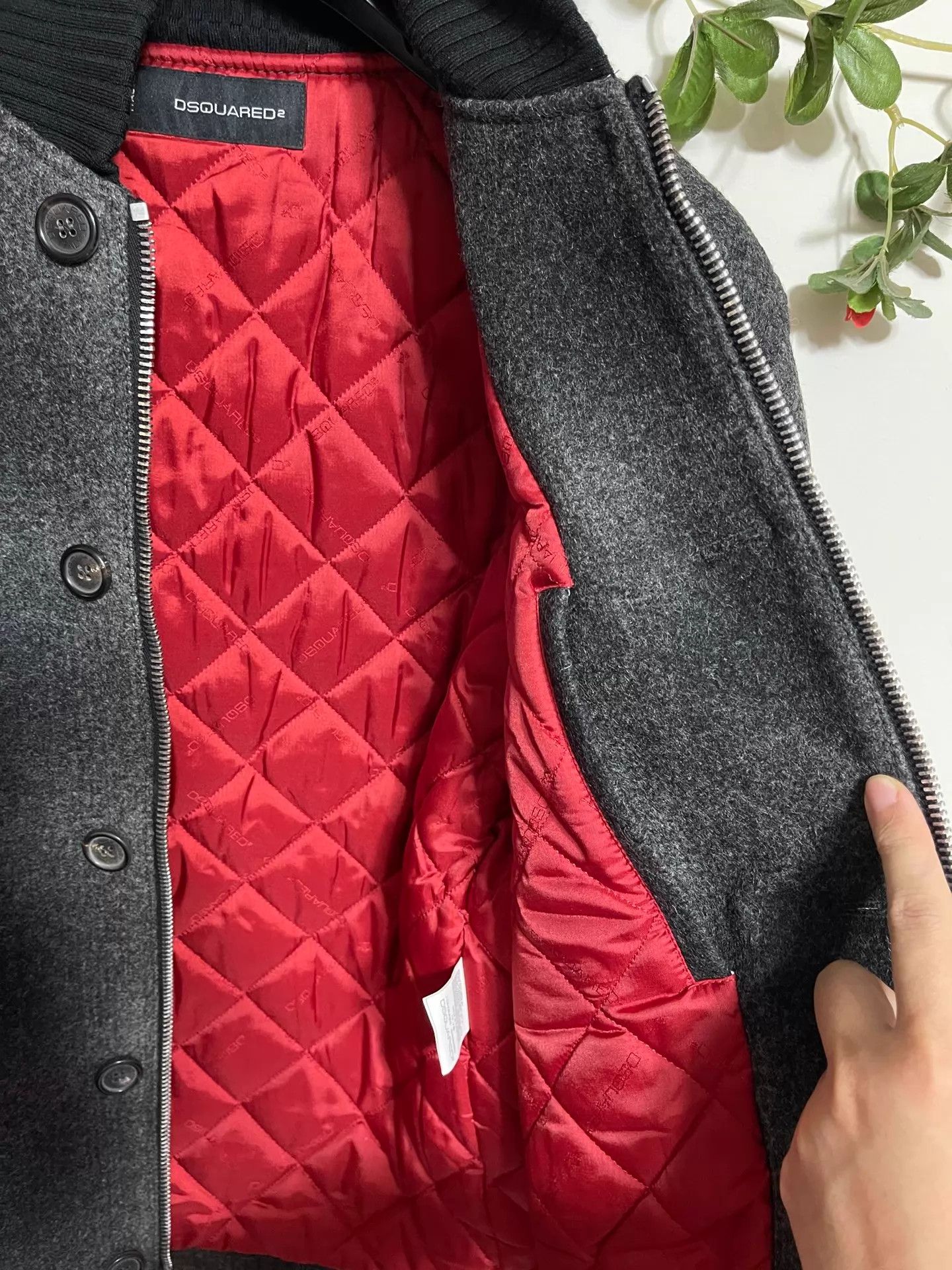 Dior Dsquared2 D2 Wool Tweed Slim Padded Jacket 46/48 Size US S / EU 44-46 / 1 - 8 Thumbnail