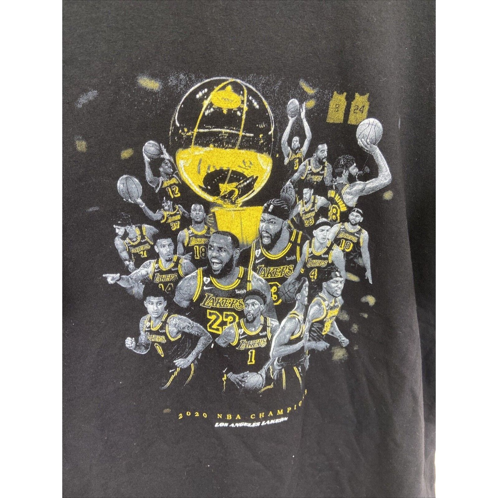 NBA 2020 Los Angeles Lakers Championship Lebron James Size XL Size US XL / EU 56 / 4 - 2 Thumbnail