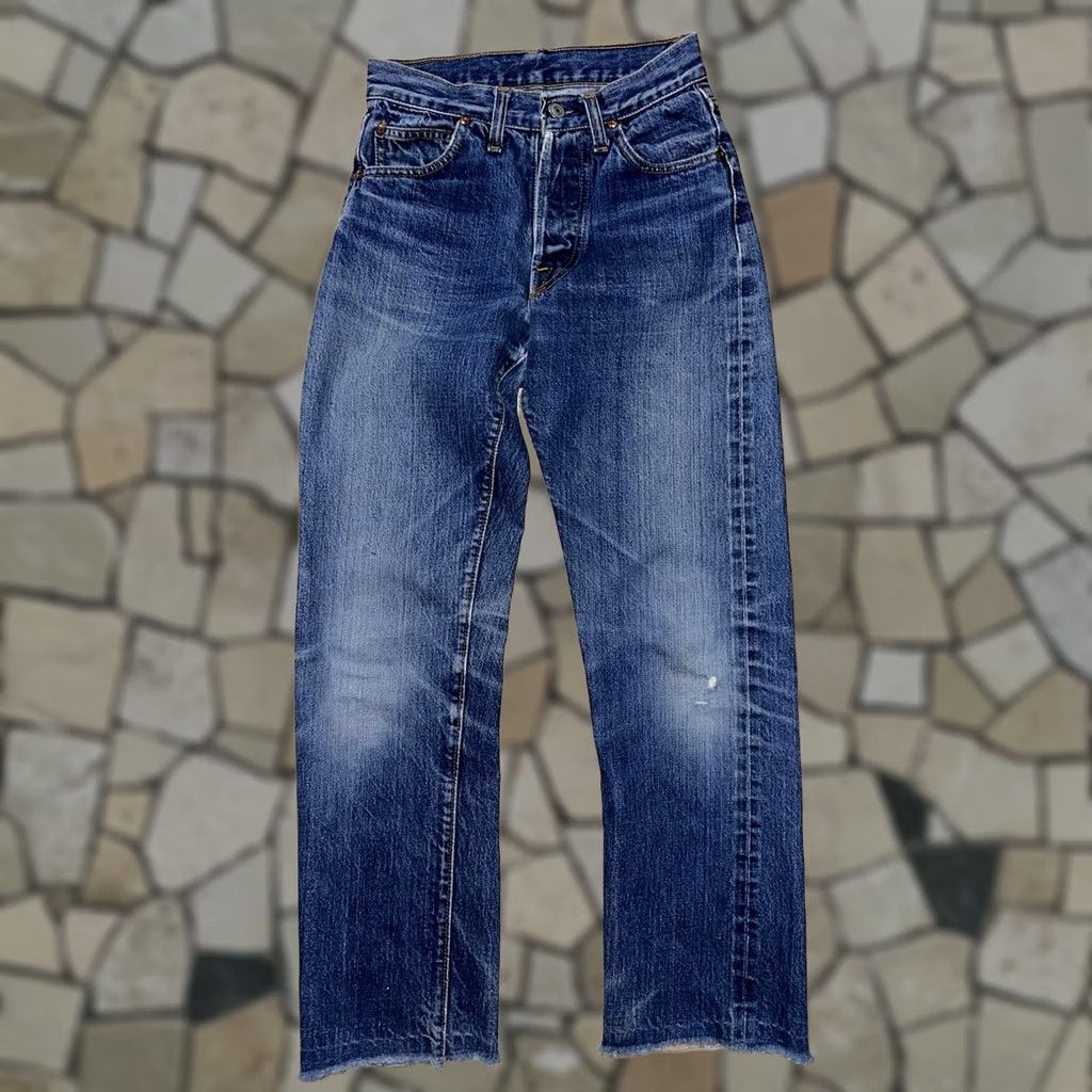 Sears VINTAGE Sears Blue Line Selvedge Denim Jeans 25x27 Denim Blue Mens? 1960s Size US 26 / EU 42 - 1 Thumbnail