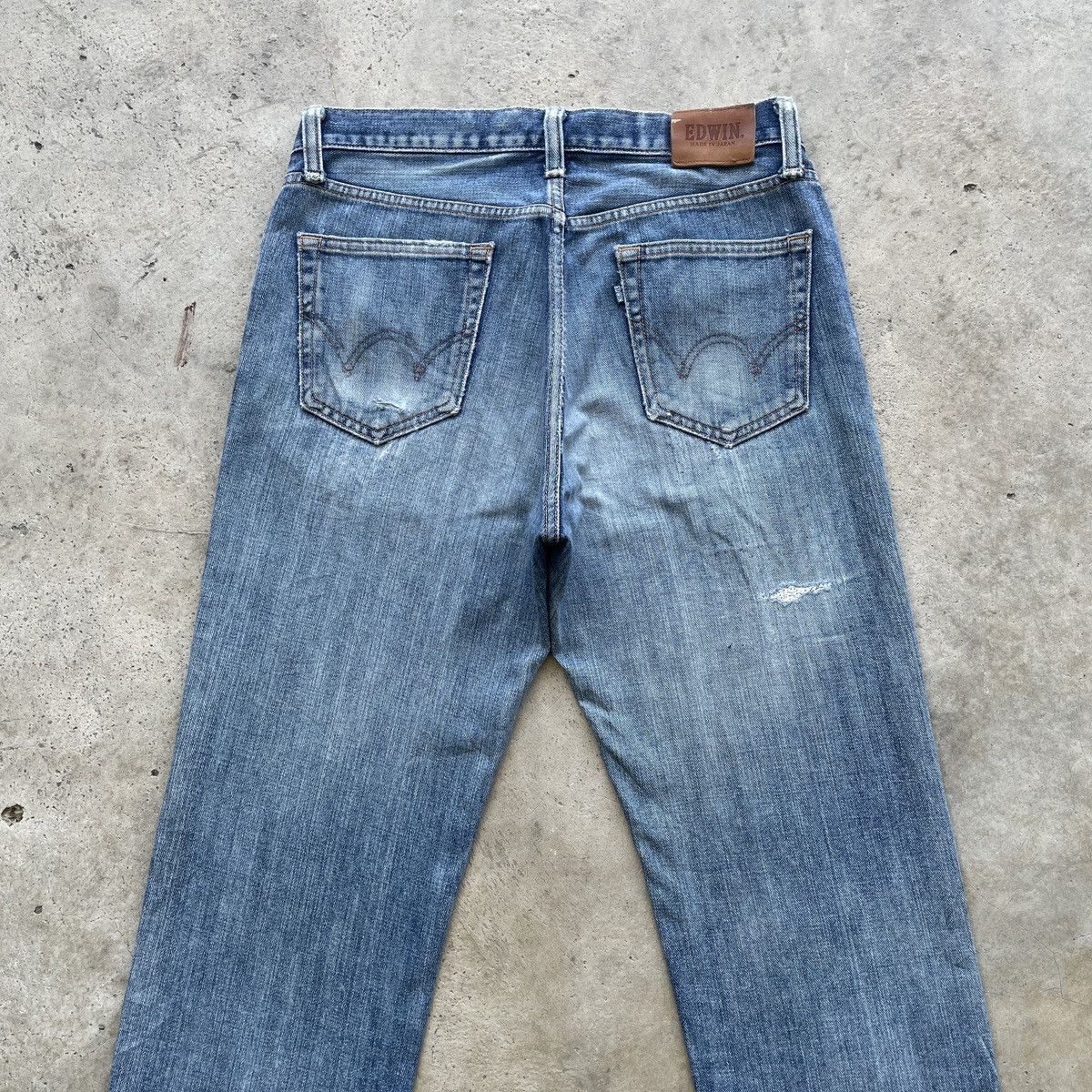 Edwin × Japanese Brand × Jean W32x30.5 Vintage Edwin Jeans Faded Pants Denim Size US 32 / EU 48 - 9 Thumbnail