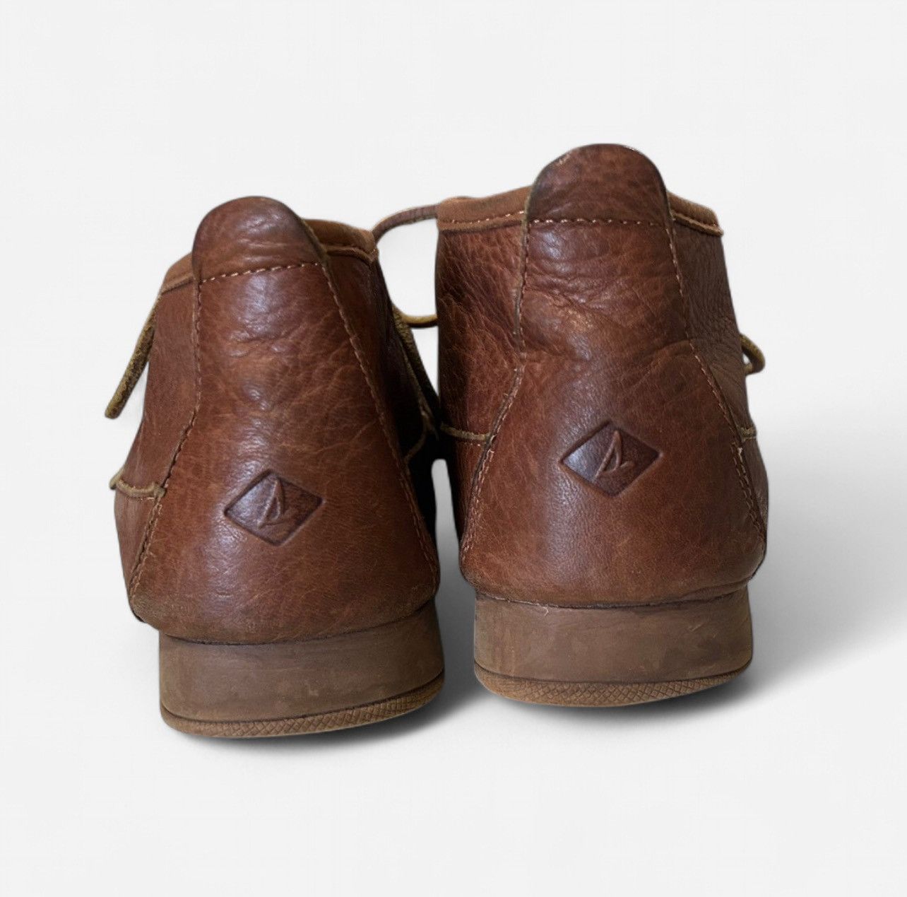 Sperry Sperry Leather Cognac Brown Chukka Hi Top Boat Shoes Size 8 Size US 8 / EU 41 - 7 Thumbnail