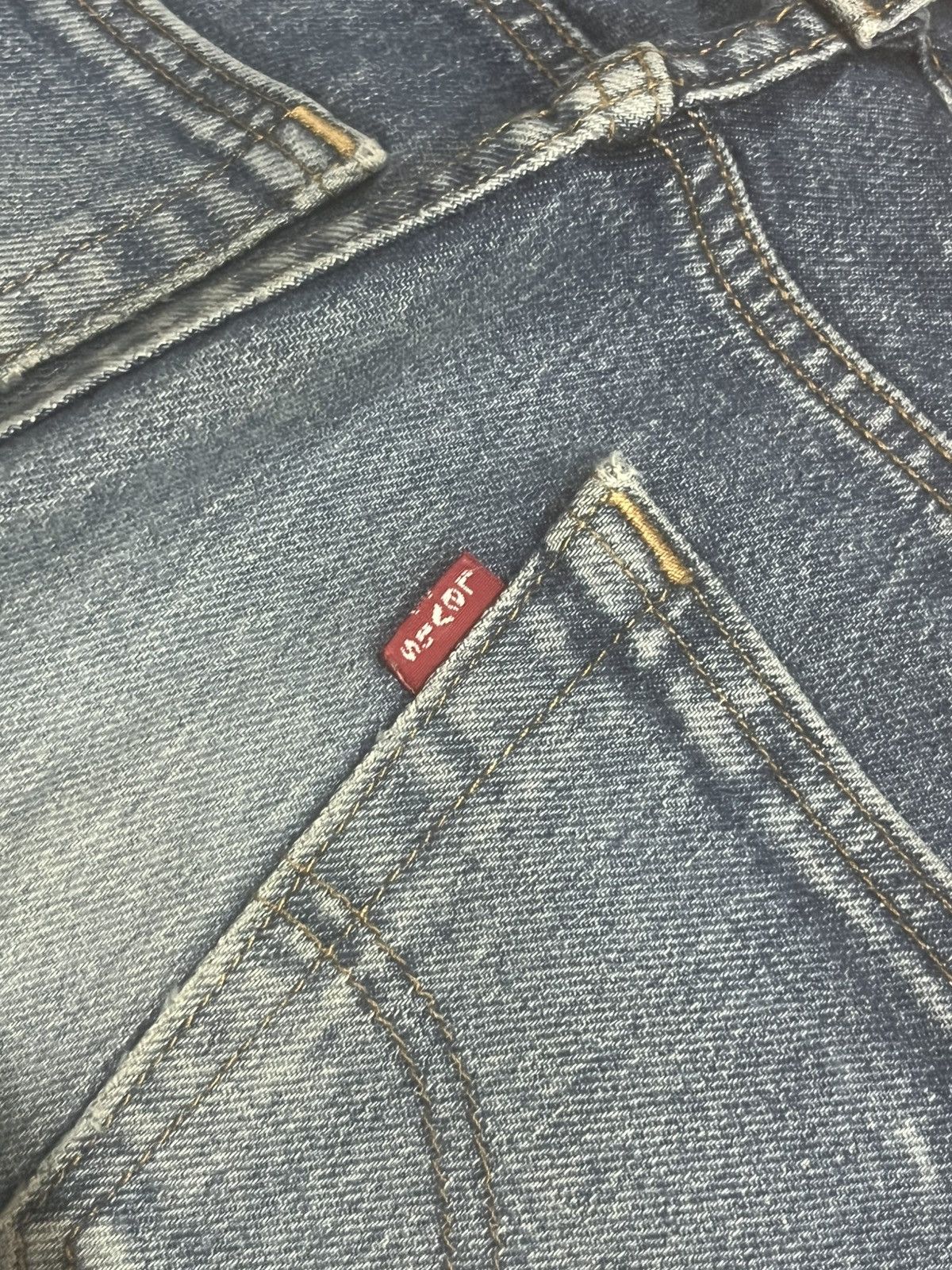Levi's Y2K Levi’s 505 Blue Washed Distressed Straight Leg Jeans Size US 28 / EU 44 - 9 Thumbnail