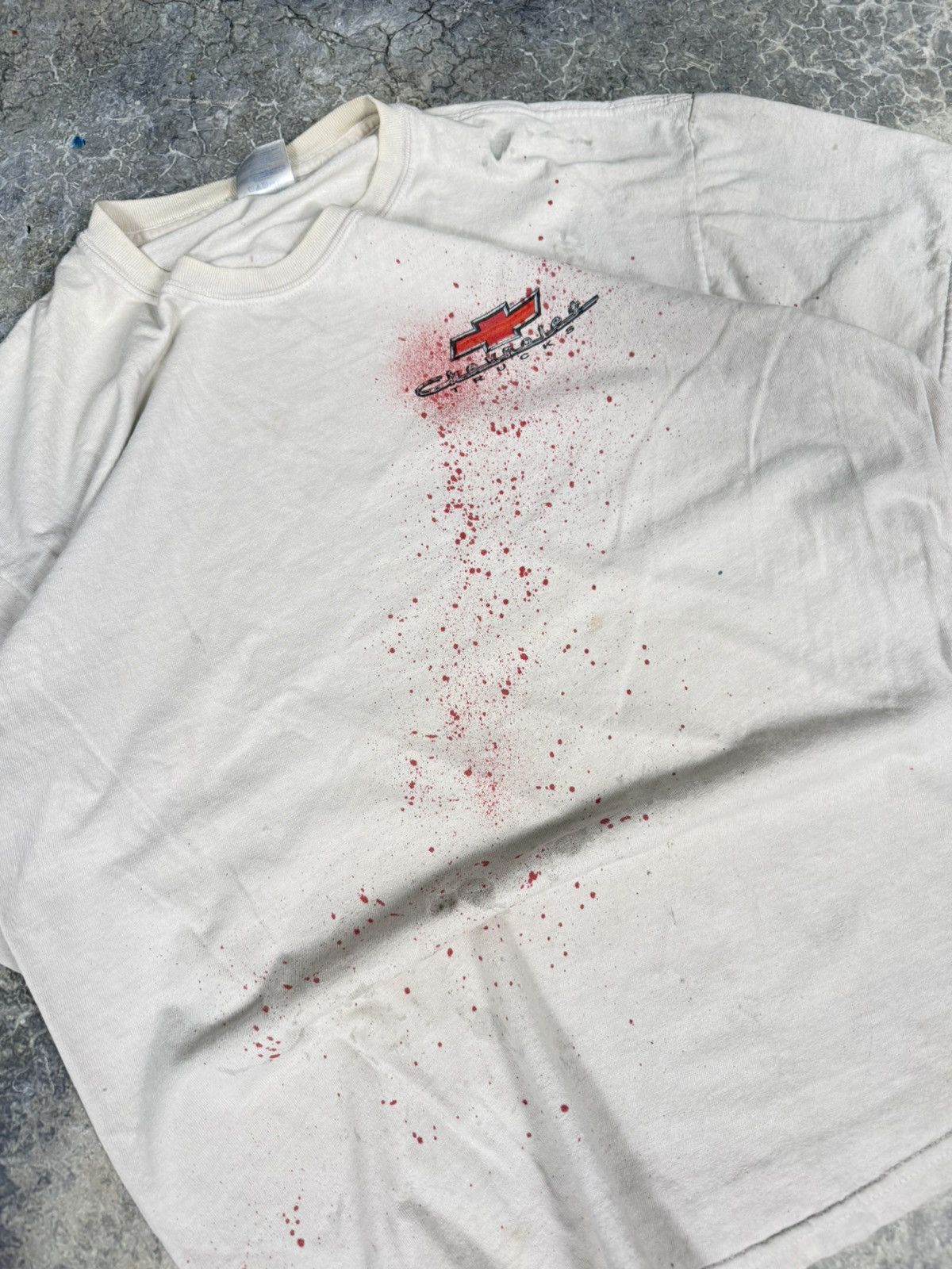 Chevrolet × Vintage Vintage Thrashed Chevy Tee Size US L / EU 52-54 / 3 - 2 Thumbnail