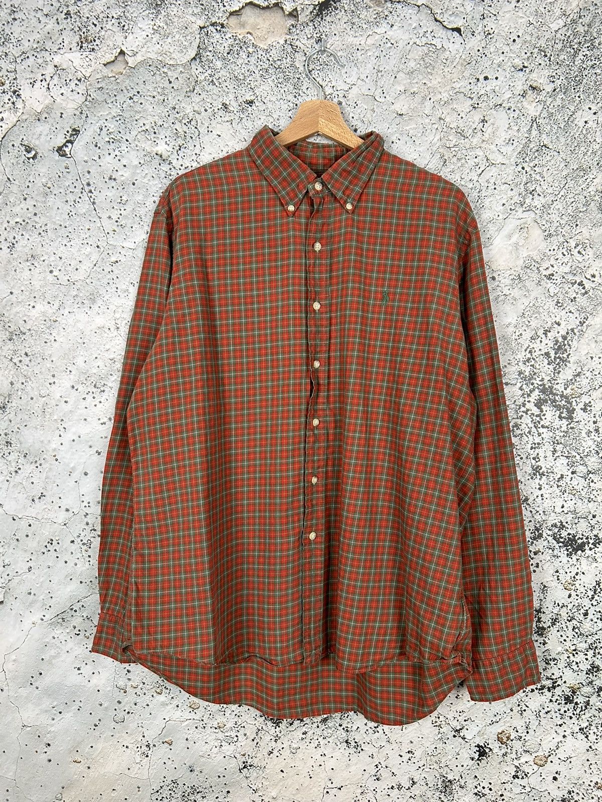 Polo Ralph Lauren Vintage Polo Ralph Lauren Checkerd Shirt Button Ups 90s Size US XL / EU 56 / 4 - 1 Thumbnail