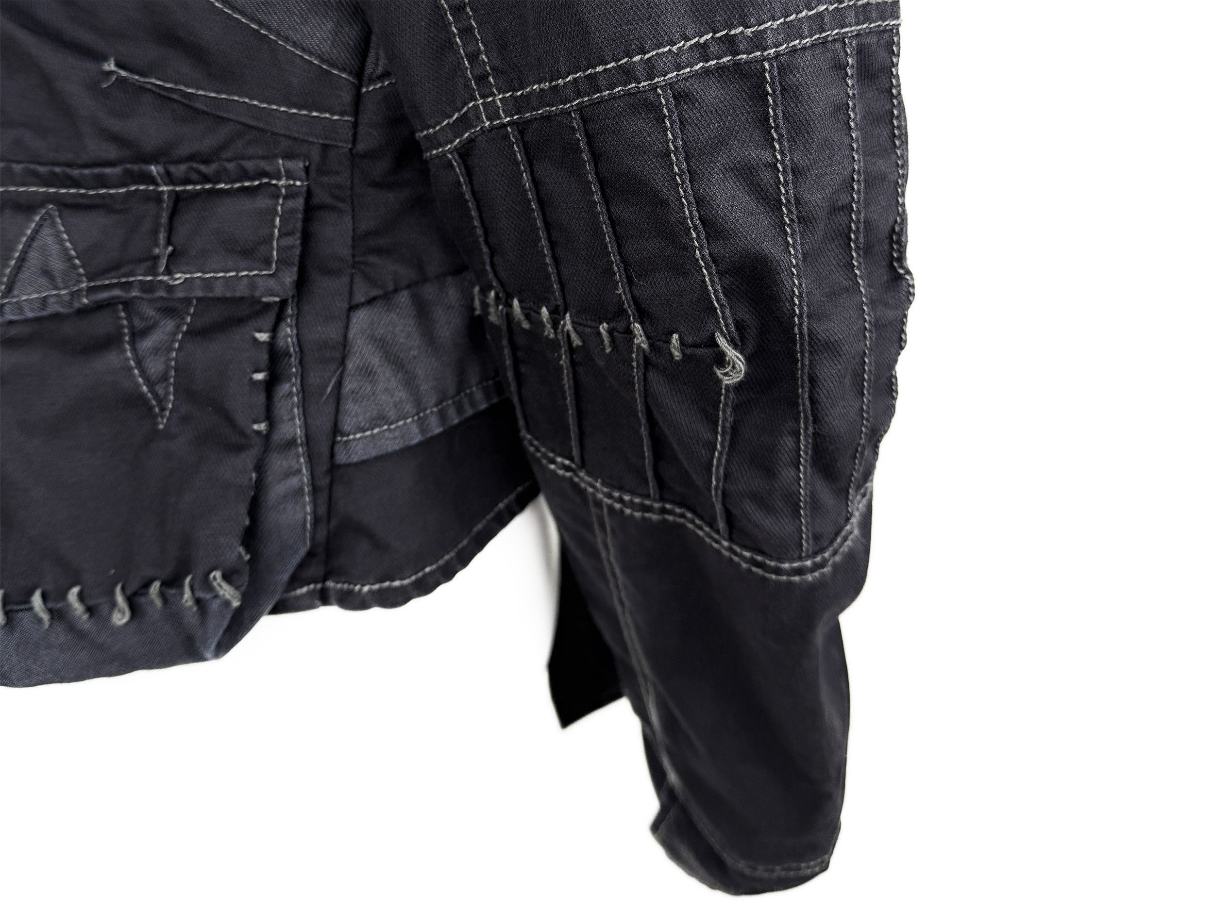 Japanese Brand Et Compagnie Deconstructed Patchwork Zip Cotton Jacket Vtg Size S / US 4 / IT 40 - 11 Thumbnail