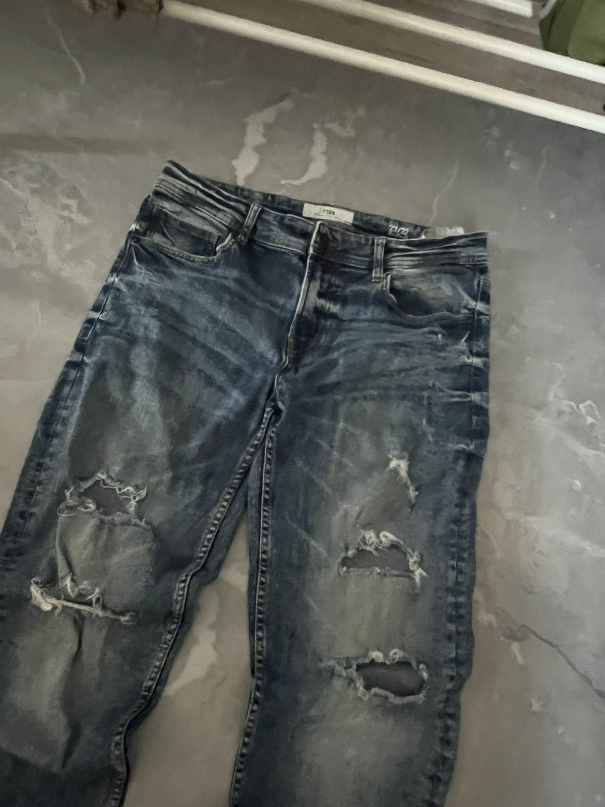 Vintage Underground Y2K Slim Fit / Jeans Faded Archive Swag Size US 33 - 3 Thumbnail
