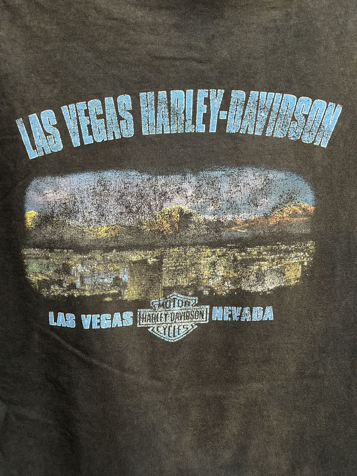 Harley Davidson Thrashed Vintage Harley Davidson Sun Faded Tee Size US L / EU 52-54 / 3 - 9 Thumbnail