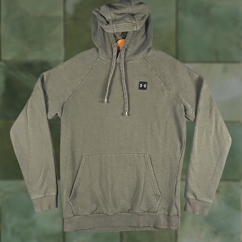 Under Armour Under Armour Hoodie Mens Small Olive Green Long Sleeve Pullover Sweatshirt Performance Sports Gear Size US S / EU 44-46 / 1 - 1 Thumbnail