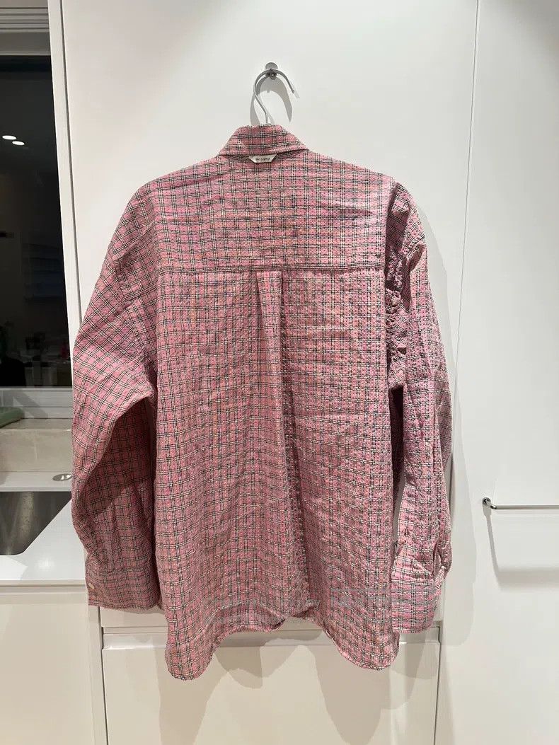 Our Legacy Our Legacy Pink checkered shirt Size US L / EU 52-54 / 3 - 4 Thumbnail