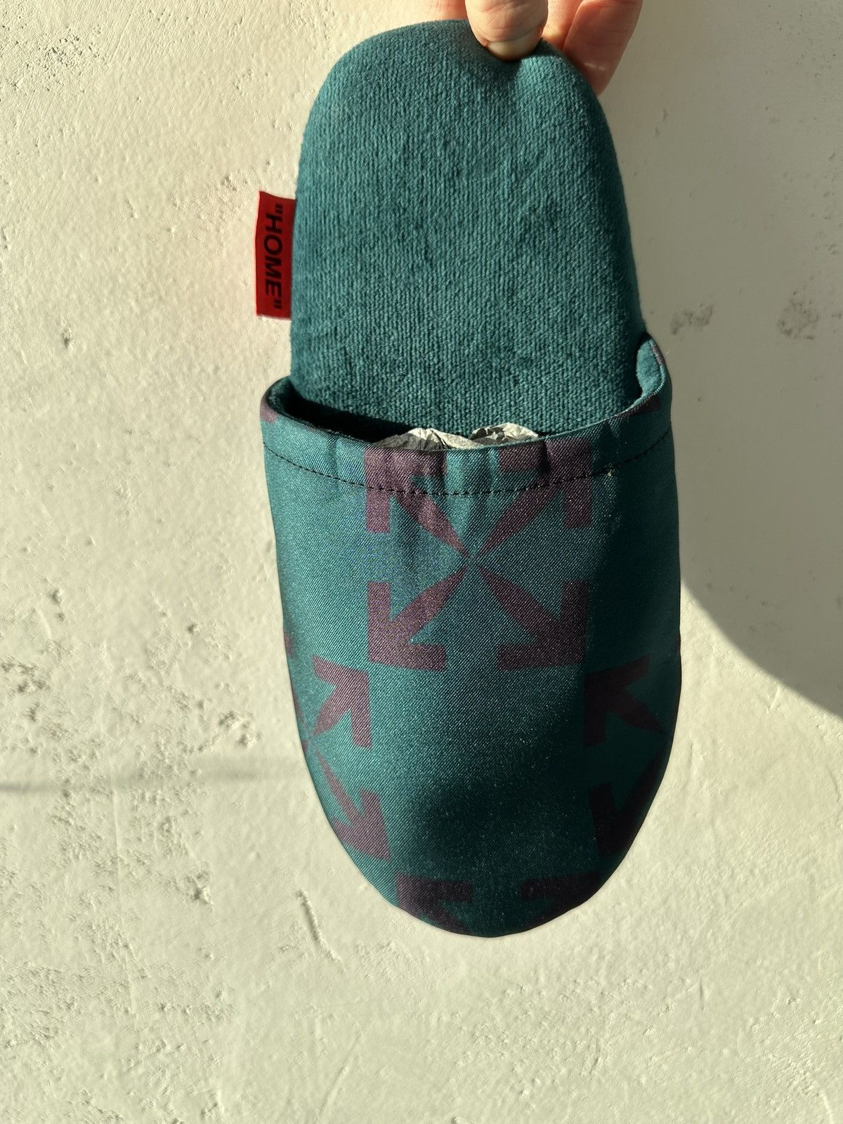Off-White Off-White Arrow Silk Slippers Slides Green Size US 9.5 / EU 42-43 - 3 Thumbnail